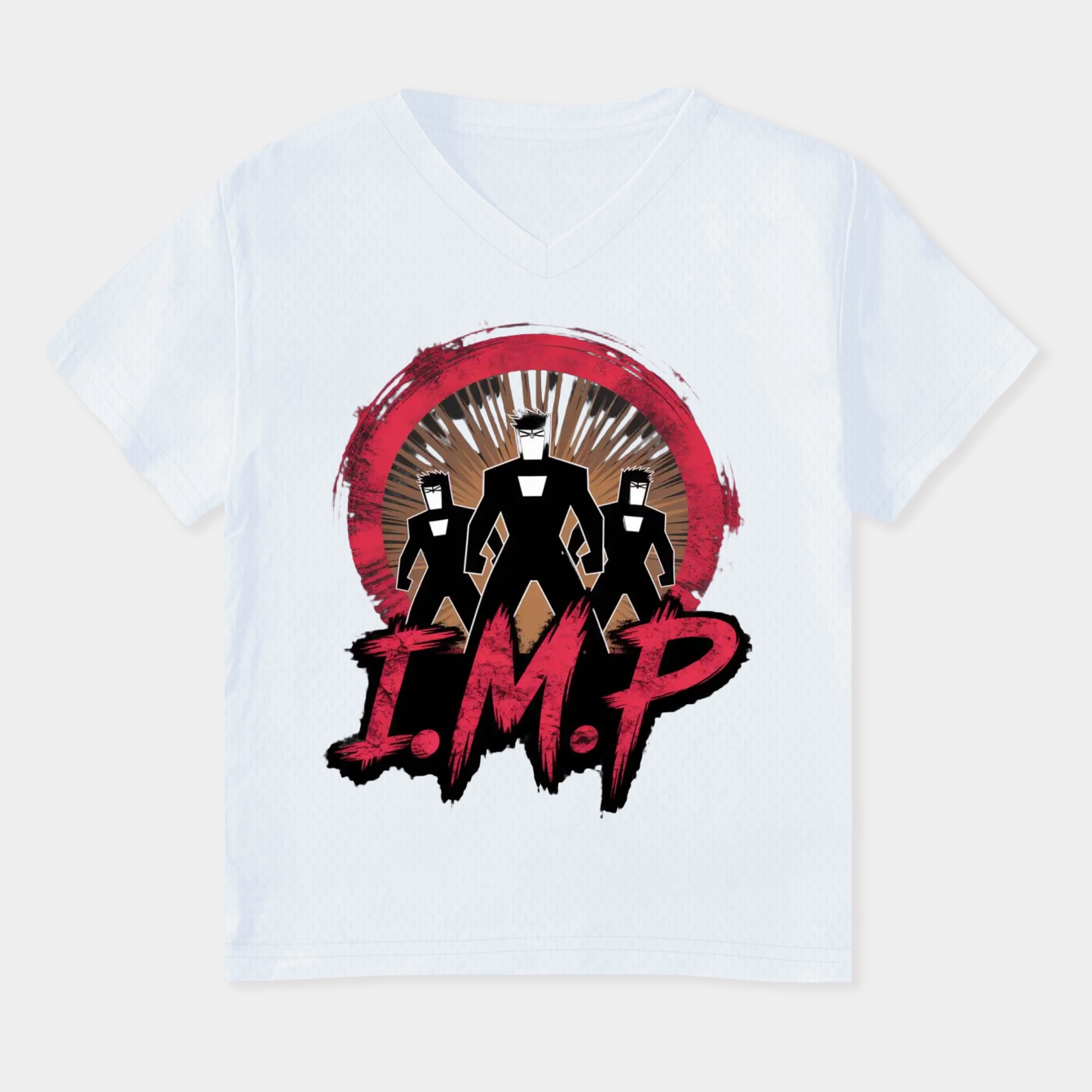 Helluva Boss I.M.P Silhouette Women's Plus Size V-Neck T-Shirt