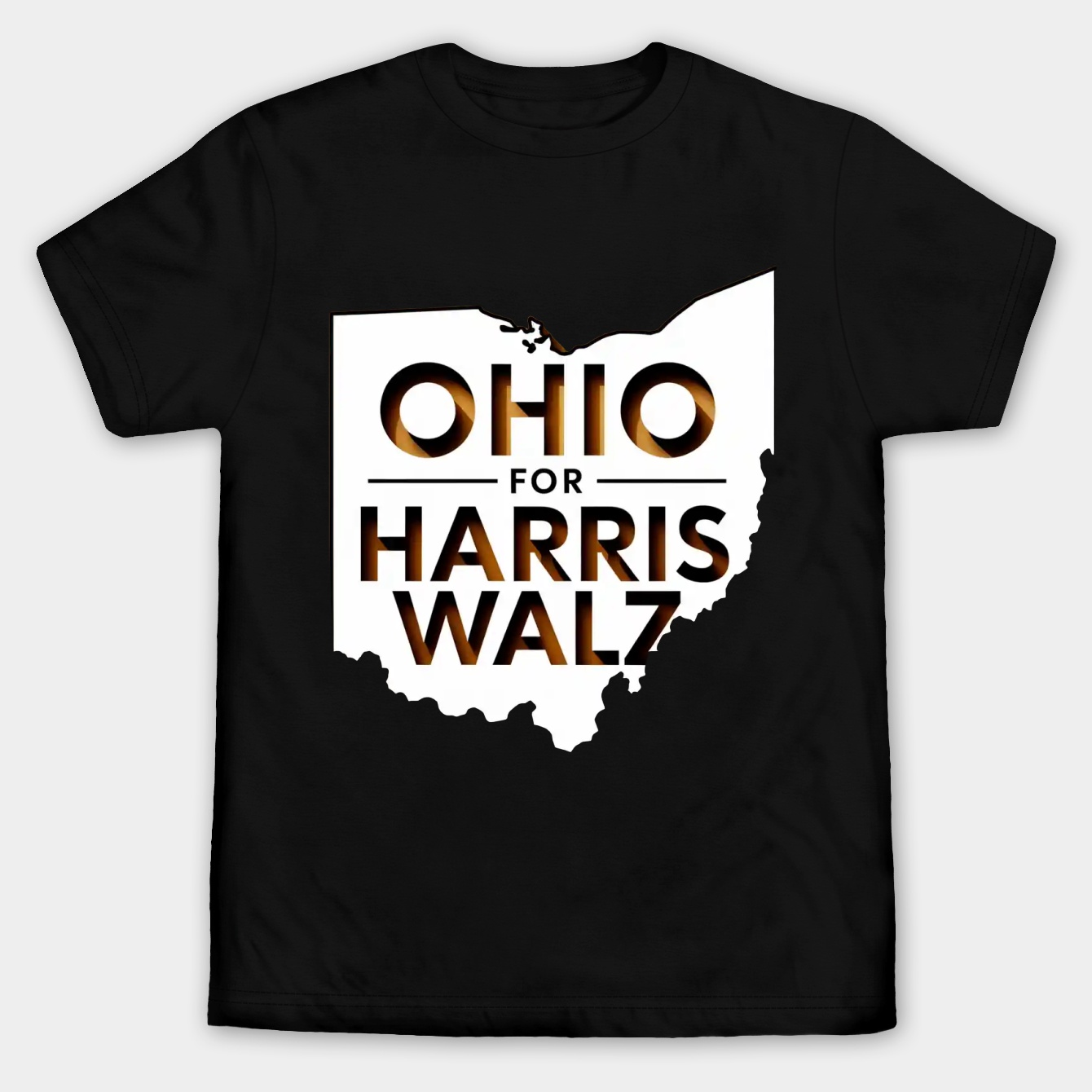 Ohio for Harris Walz Men's Big & Tall T-shirt