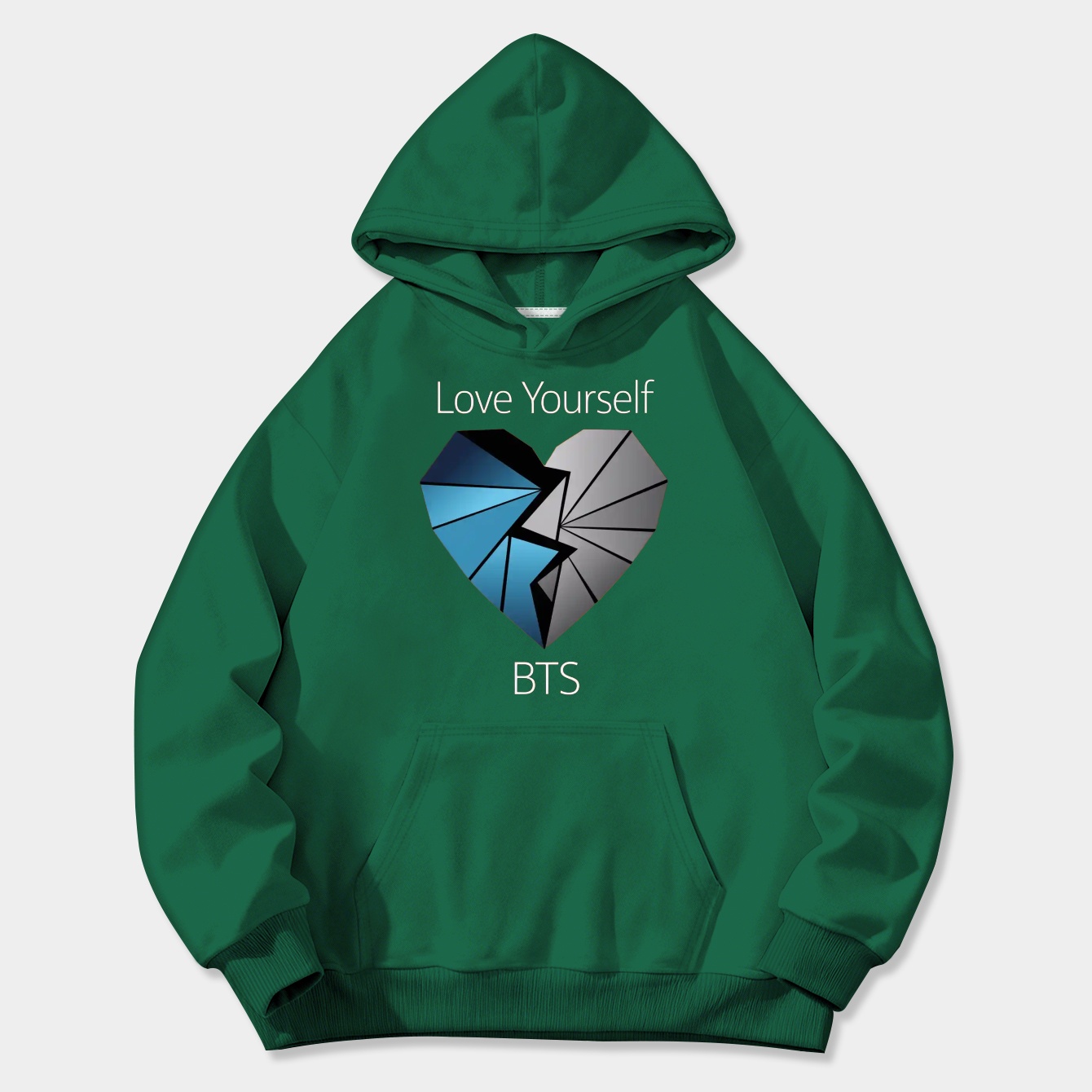 Love Yourself BTS Blue Women's Plus Size Hoodie