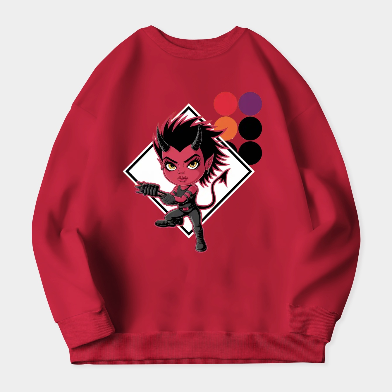 Helluva Boss Millie Character Women's Crewneck Sweatshirt