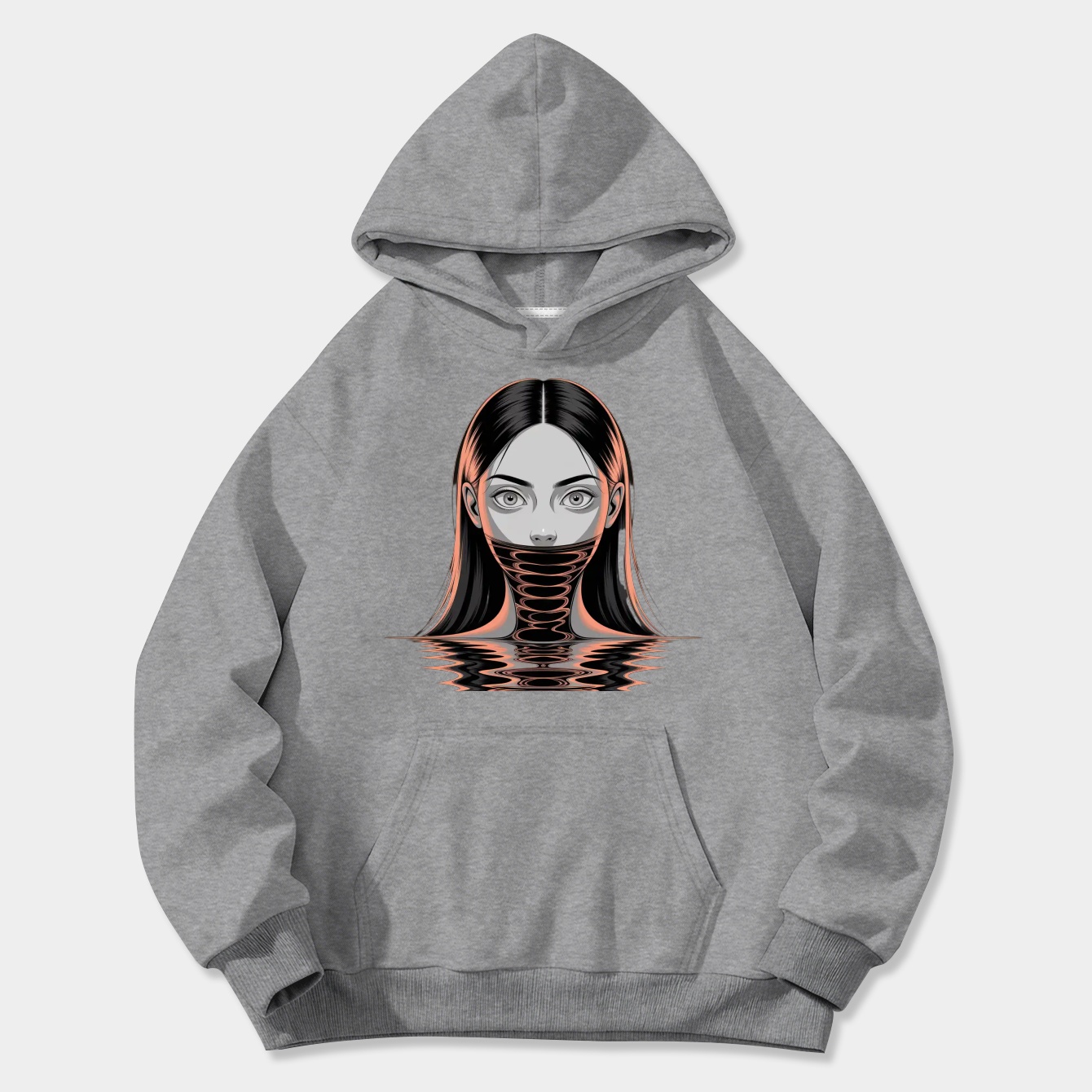 Junji ito style Women's Plus Size Hoodie