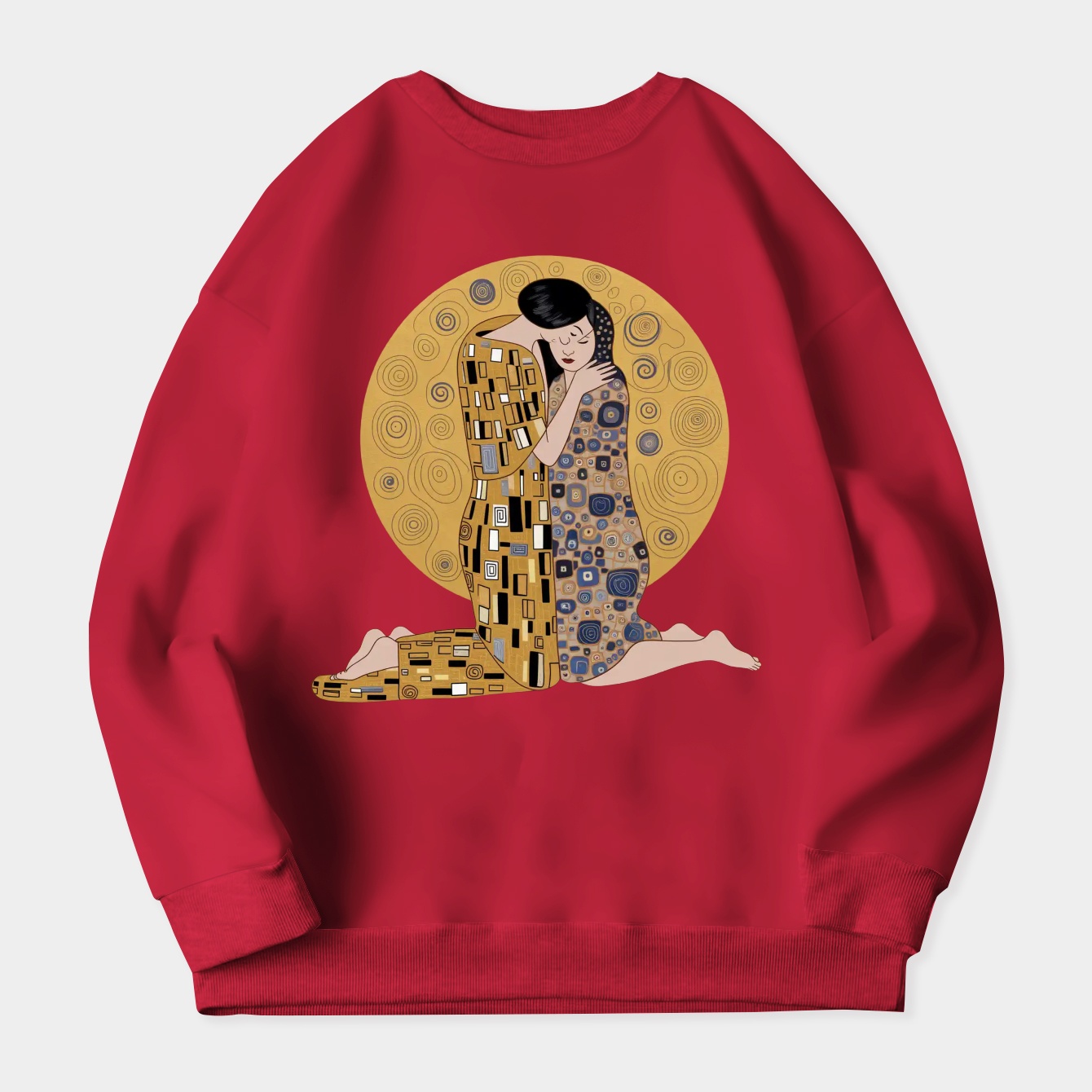 Stranger Klimt Embrace Women's Crewneck Sweatshirt