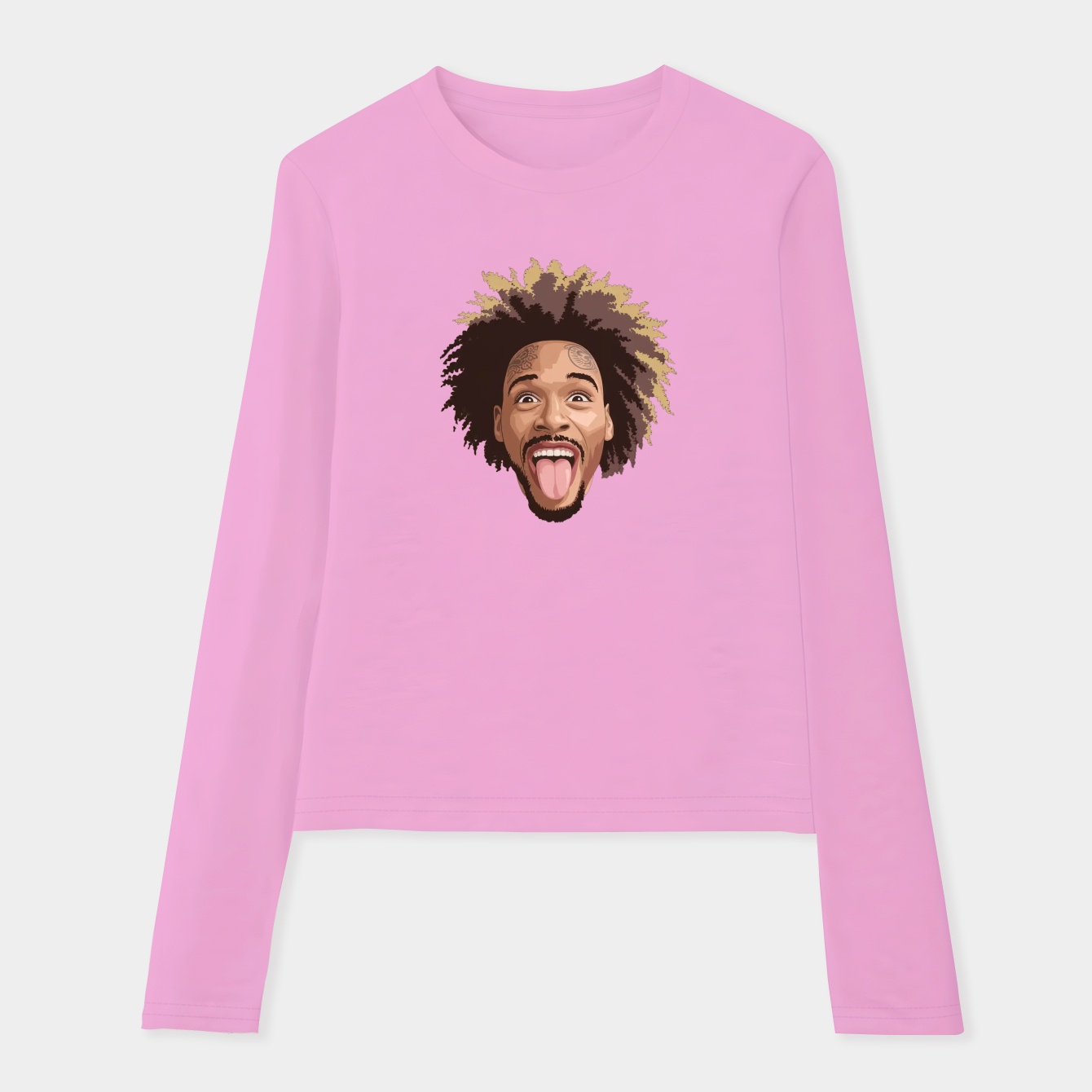 Post Malone Face Expression Women's Soft Long Sleeve T-Shirt