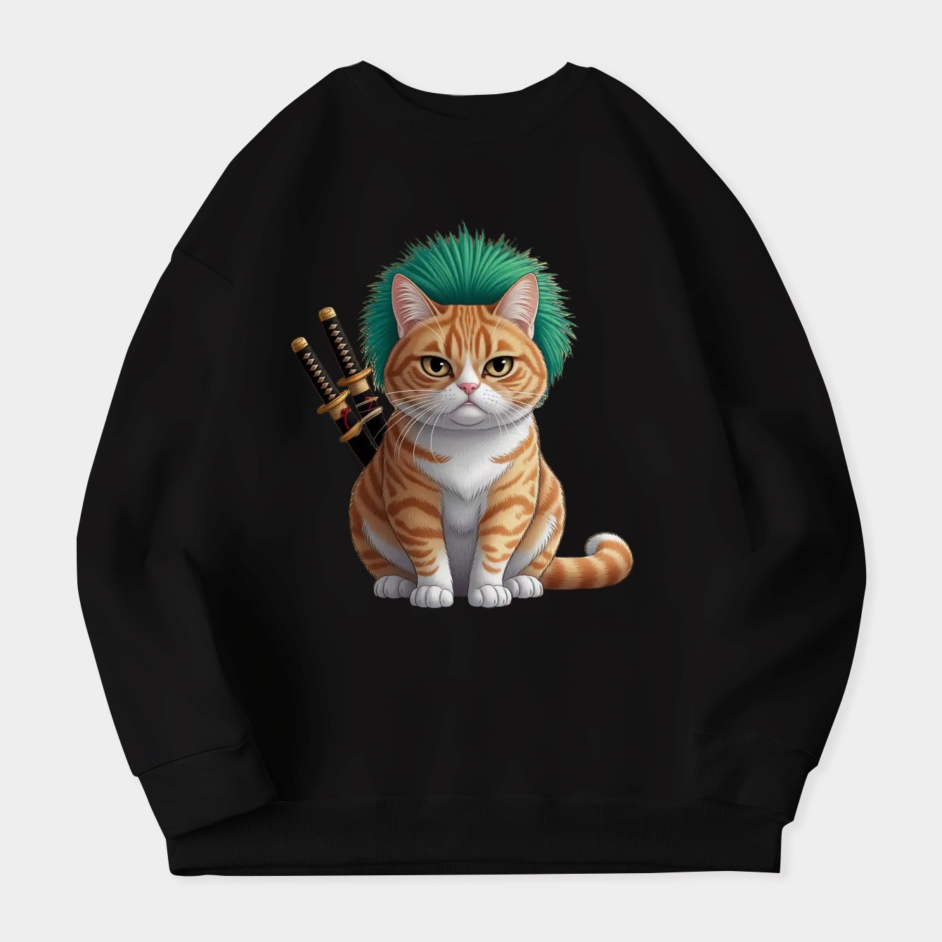 Mr Fresh Cat Meme x Zoro Women's Plus Size Sweatshirt