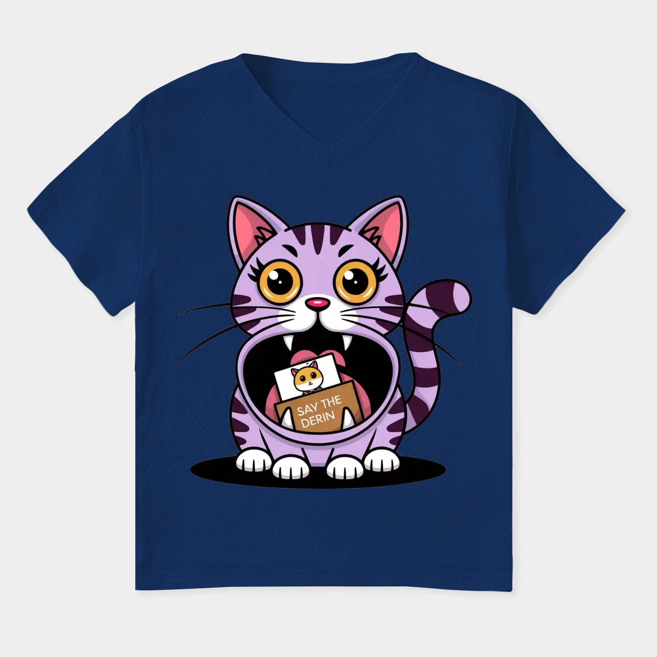 KPop Demon Hunters Chibi Derpy Save The Date Women's Plus Size V-Neck T-Shirt