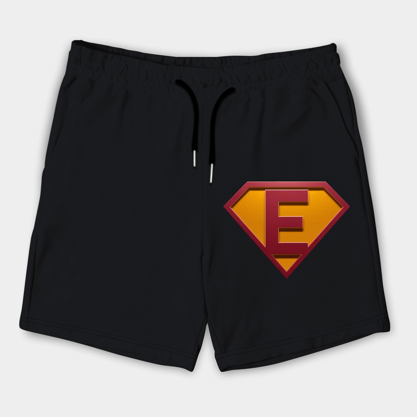 Superhero Symbol Letter E Men's Shorts
