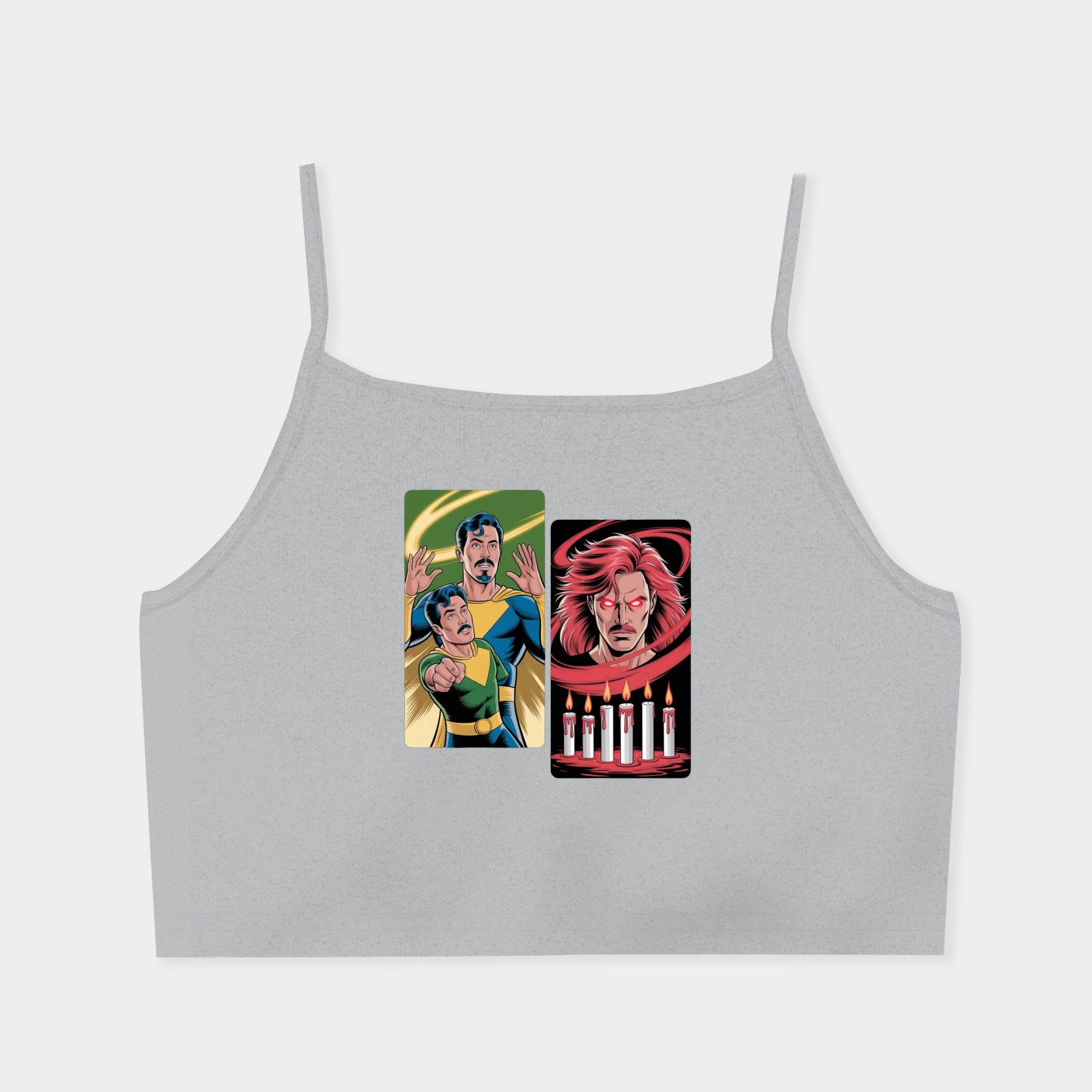 Yelling Doctor Comic Panel Women's  Spaghetti Strap Tank Top