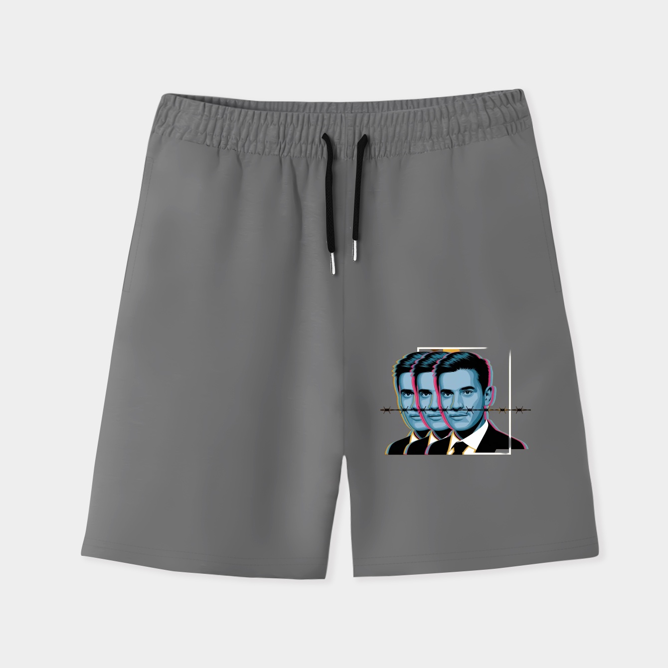 Post Malone ART Men's Quick-Dry Athletic Shorts