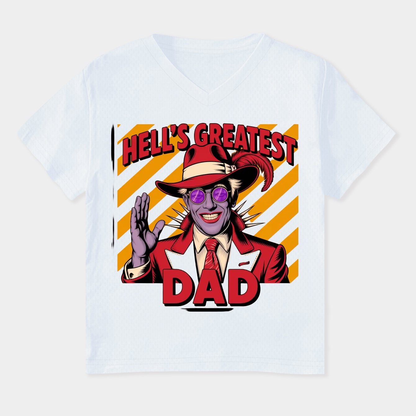 Hell's Greatest Dad Women's Plus Size V-Neck T-Shirt
