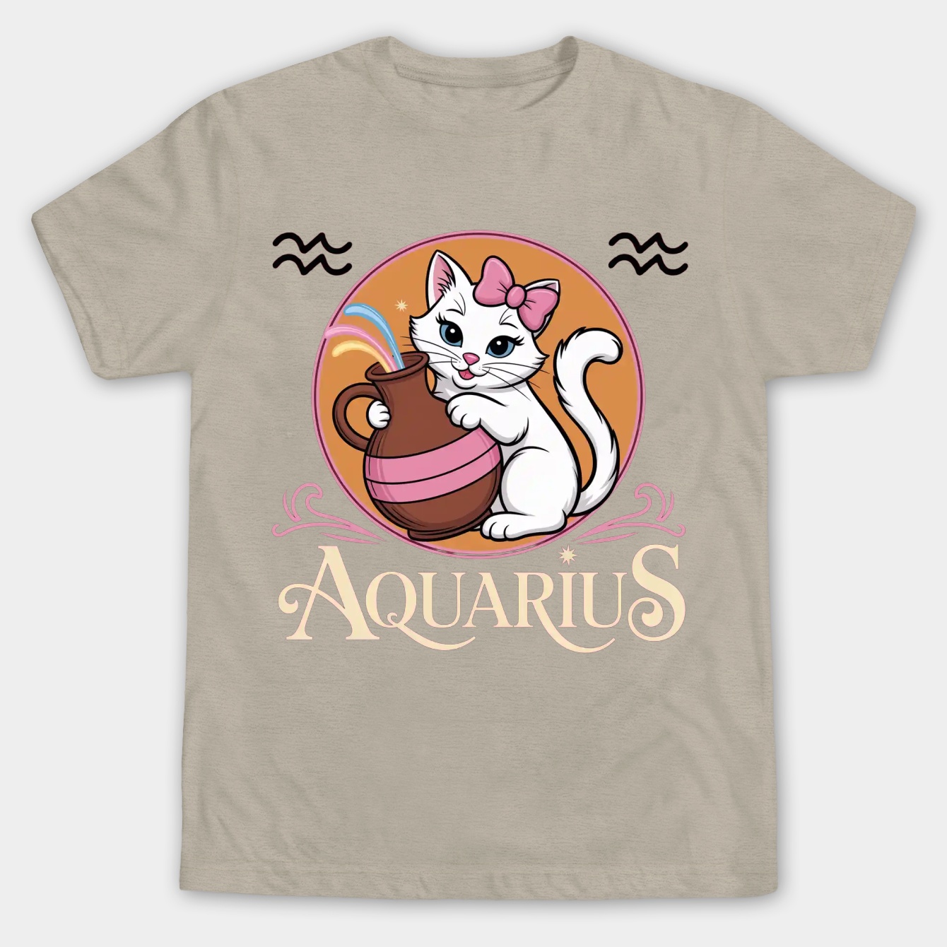 Hello Kitty Star Sign Aquarius Stencil