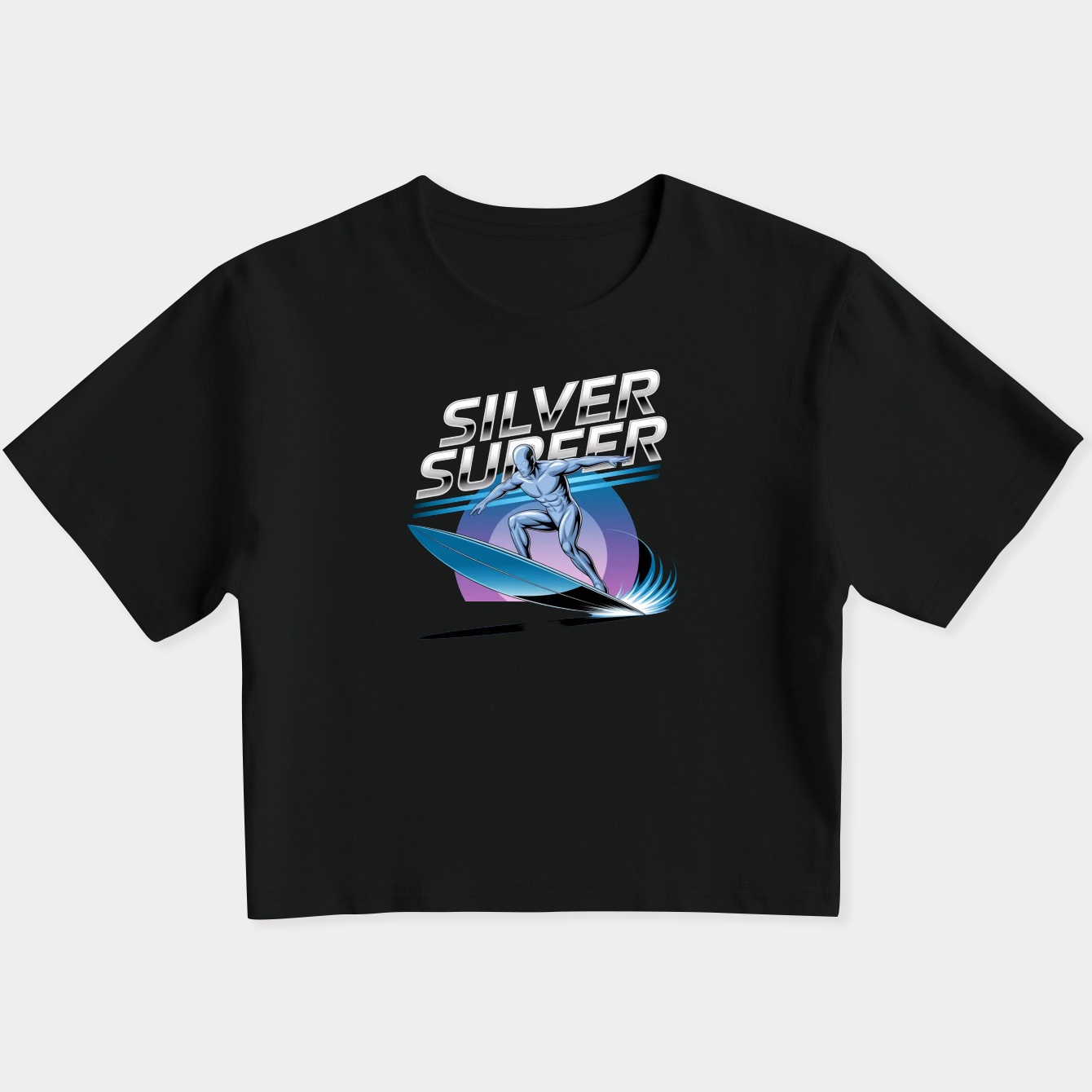 Silver Surf line Women's Slim Fit Baby Tee