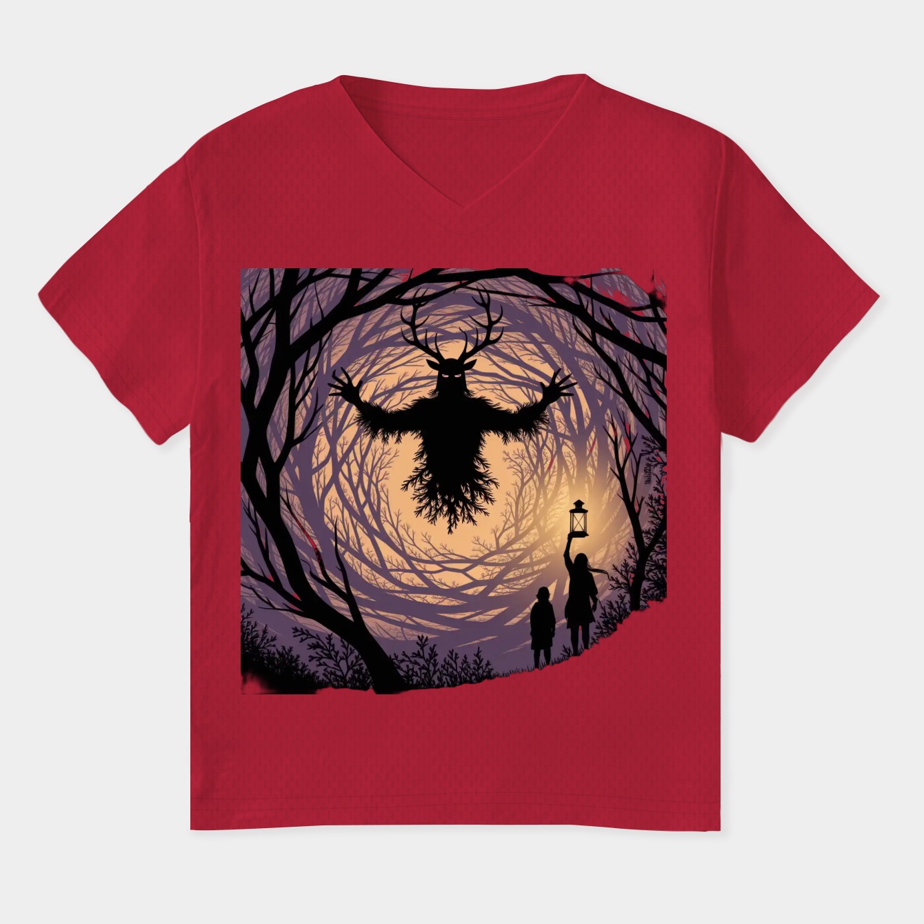 OTGW If You Go into the Woods at Night Women's Plus Size V-Neck T-Shirt
