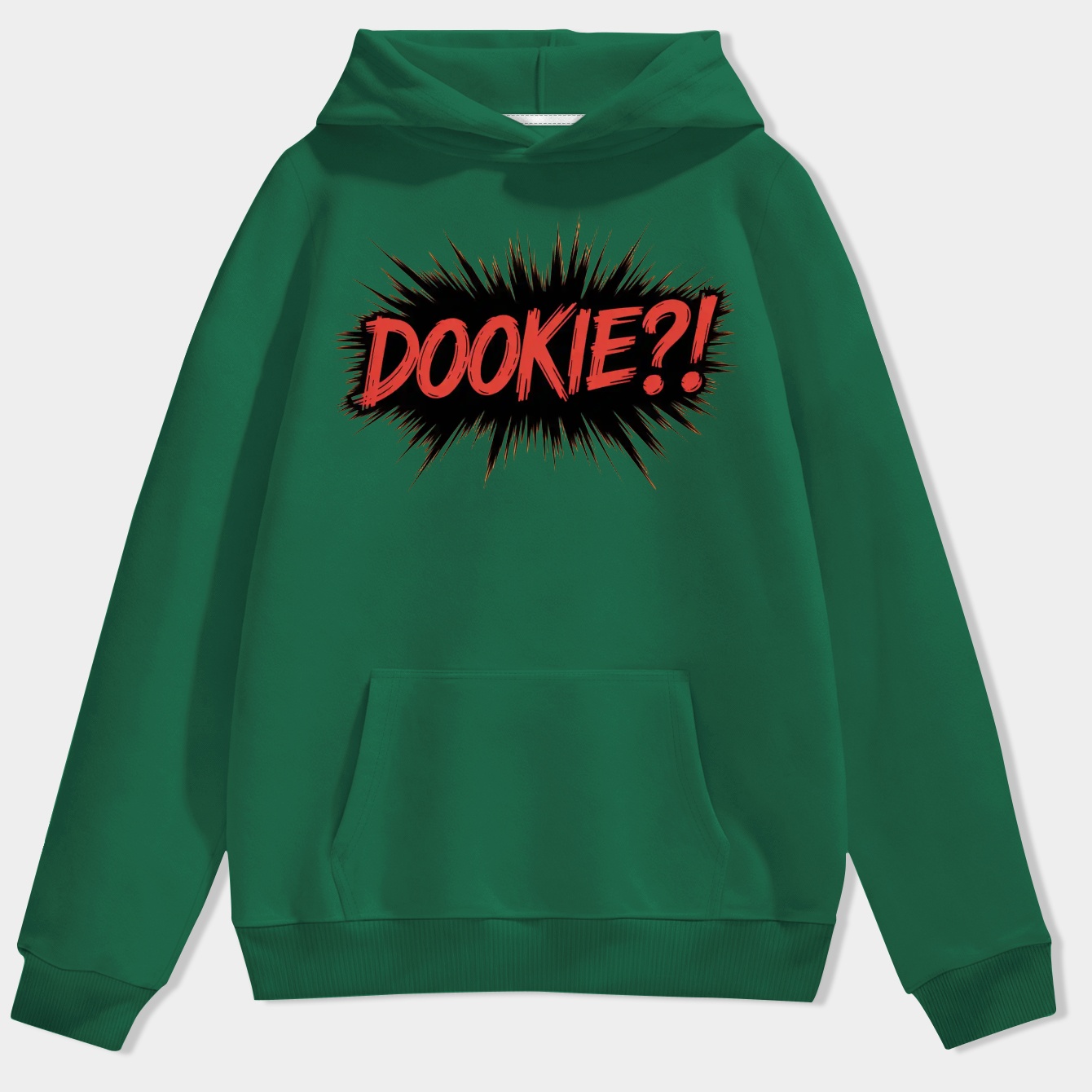 DOOKIE?! Bold Red Letters Men's Hoodie