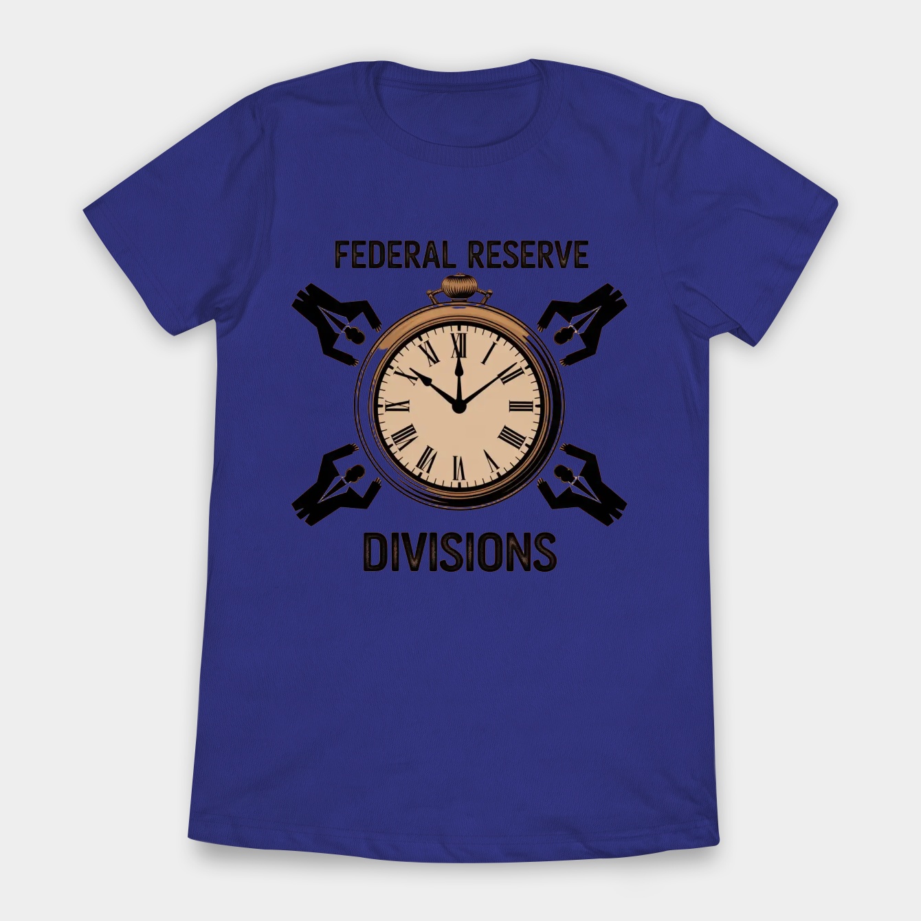 Federal Reserve Divisions Clock Women's T-Shirt