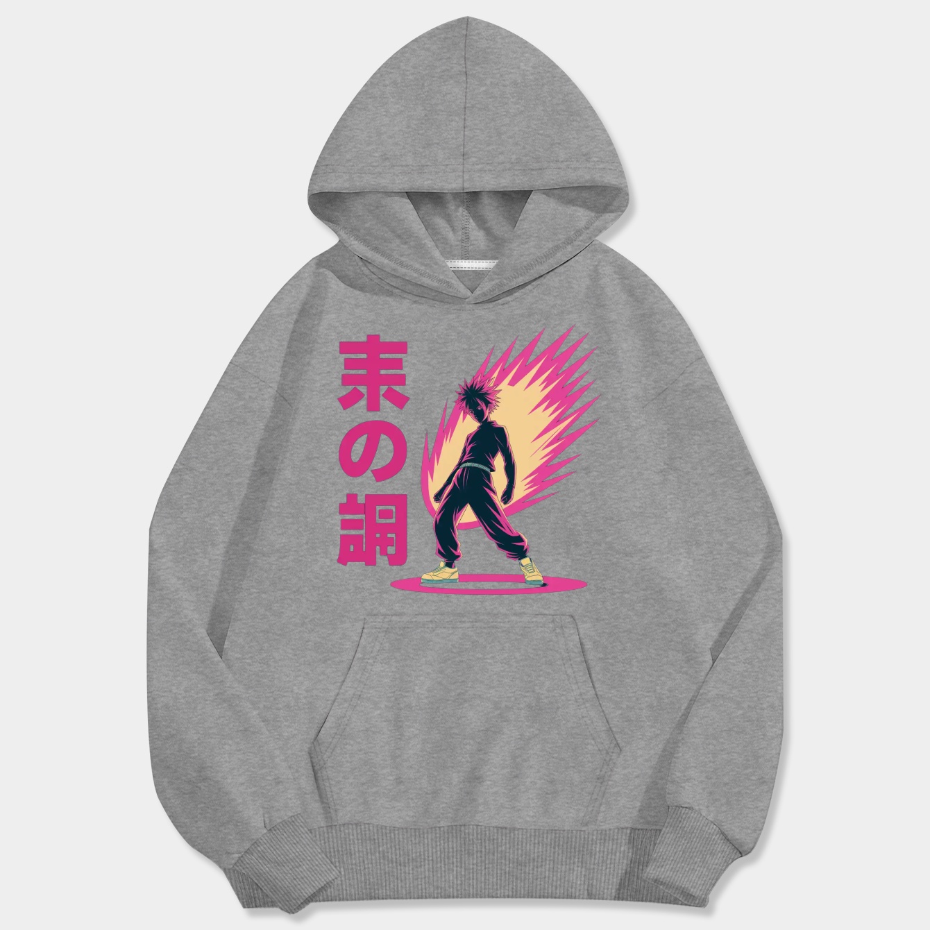 okarun neon energy character Men's Big & Tall Hoodie