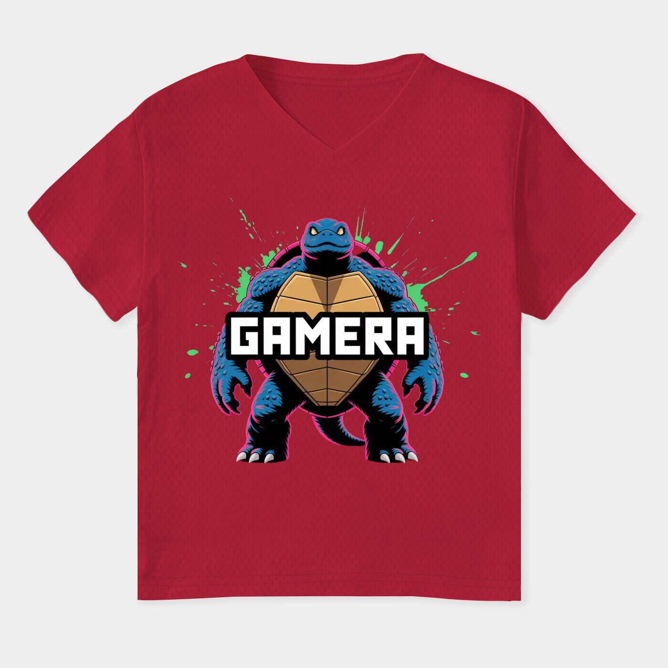 GAMERA - Splatter Women's Plus Size V-Neck T-Shirt