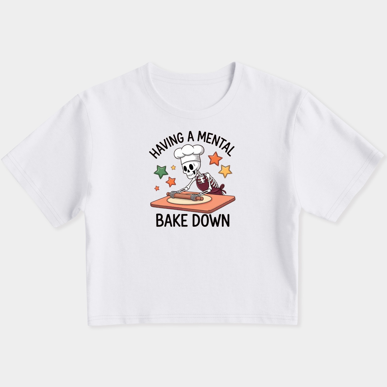 Having A Mental Bake Down Women's Slim Fit Baby Tee