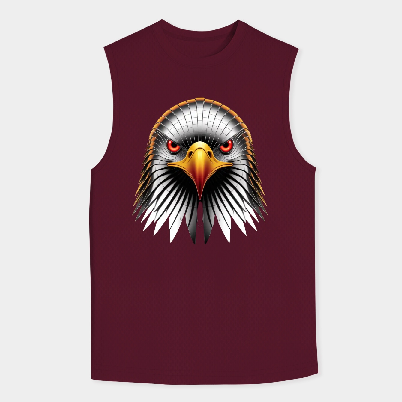 iron eagle head design Men's Big & Tall Tank Top
