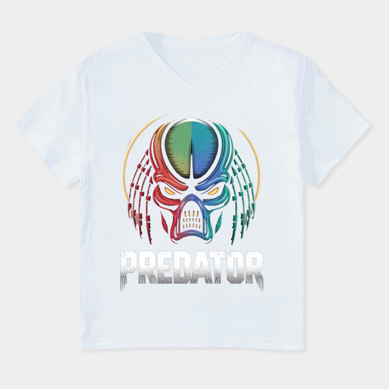 Alien Predator Circle Pose Women's Plus Size V-Neck T-Shirt