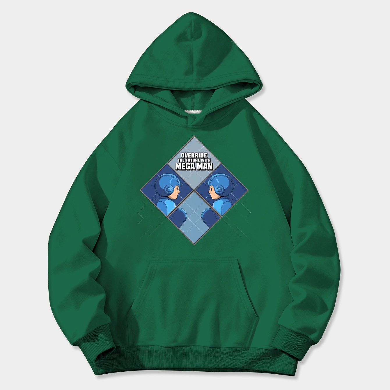 Override the Future X Mega Man Women's Plus Size Hoodie