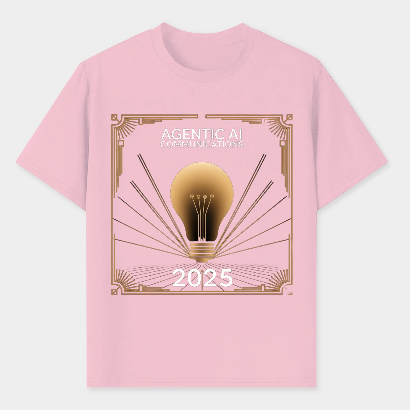 Vintage AI Innovation Lightbulb 2025 Men's T-Shirt