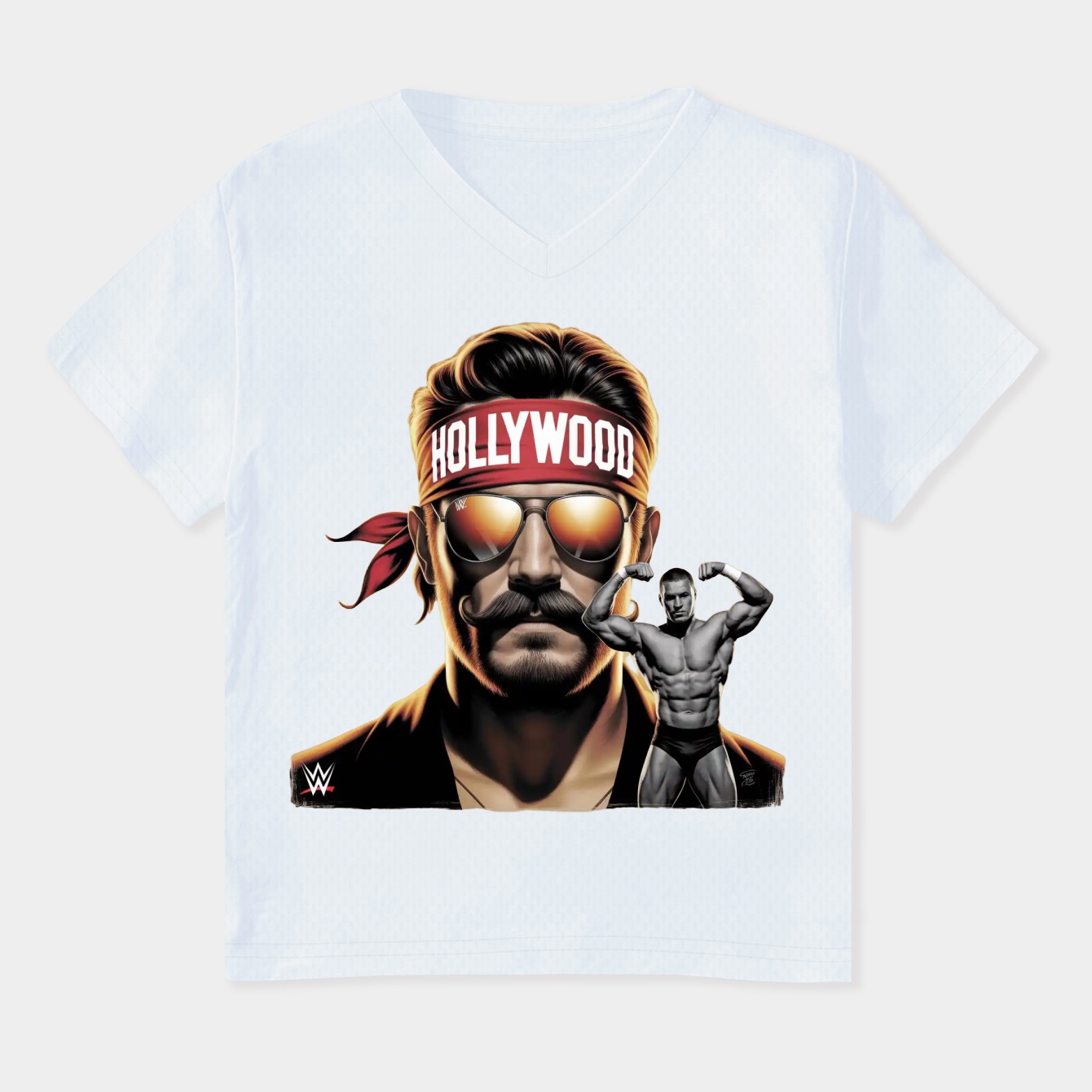 Hulk Hogan WWE Signature Women's Plus Size V-Neck T-Shirt