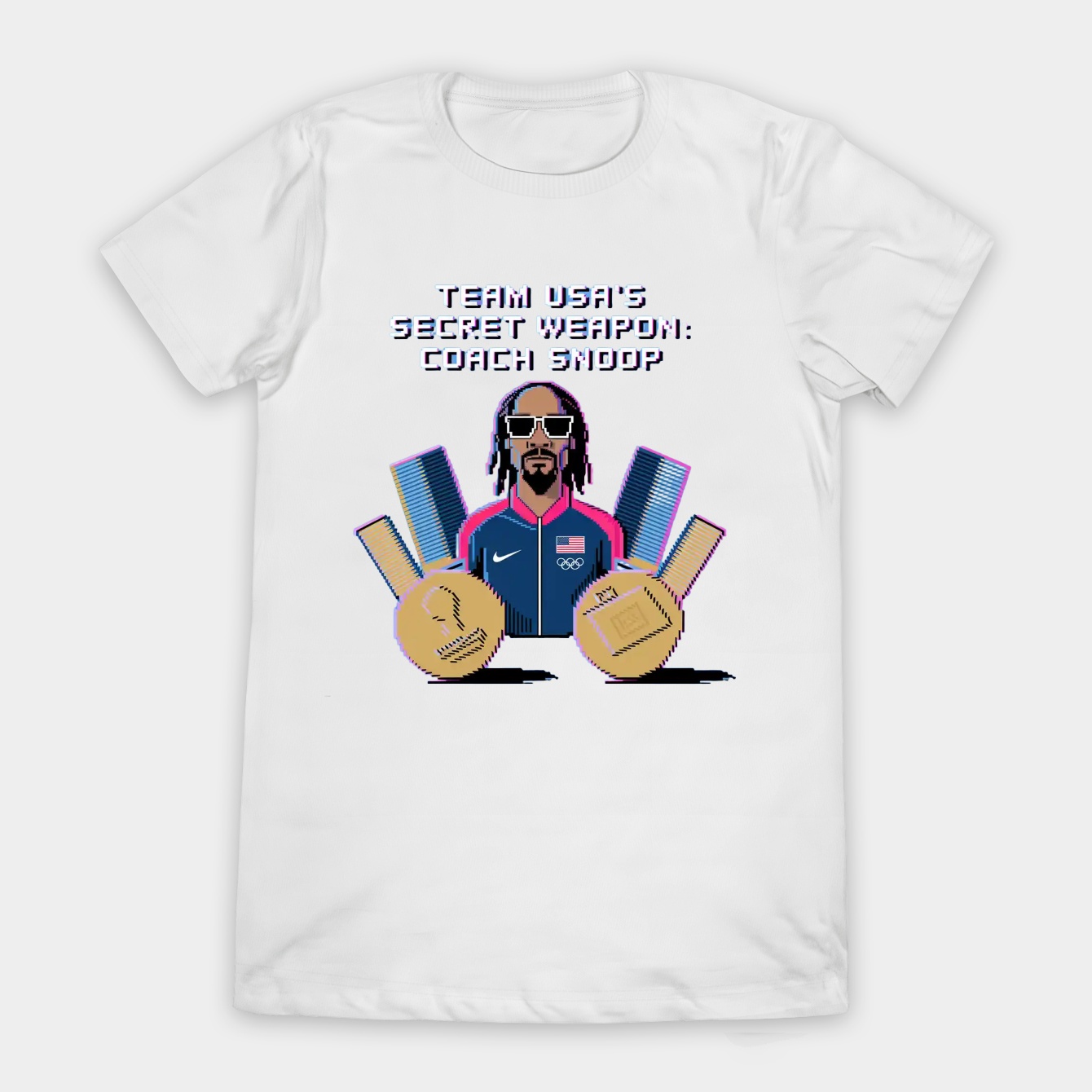 Coach Snoop: Glitchy Gold Champion Women's T-Shirt