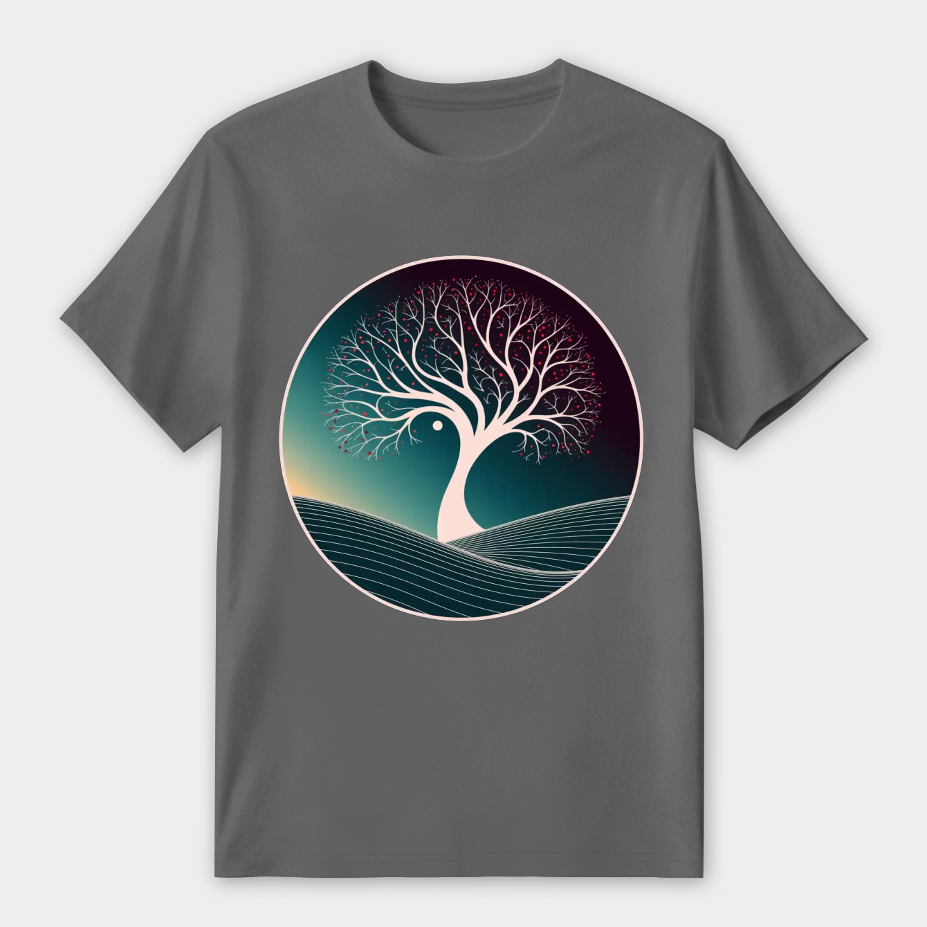 Winter Night Tree Landscape Women's Premium Soft T-Shirt
