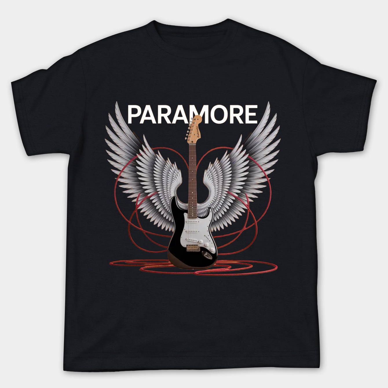 Paramore Guitar Wings Women's Plus Size T-shirt
