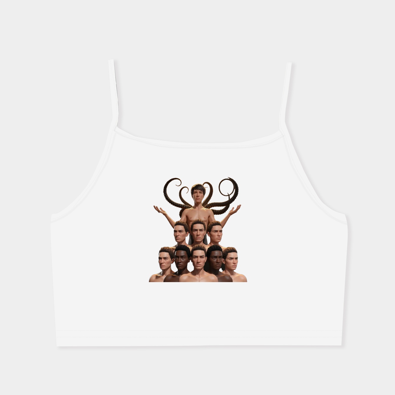 stranger things group portrait Women's  Spaghetti Strap Tank Top