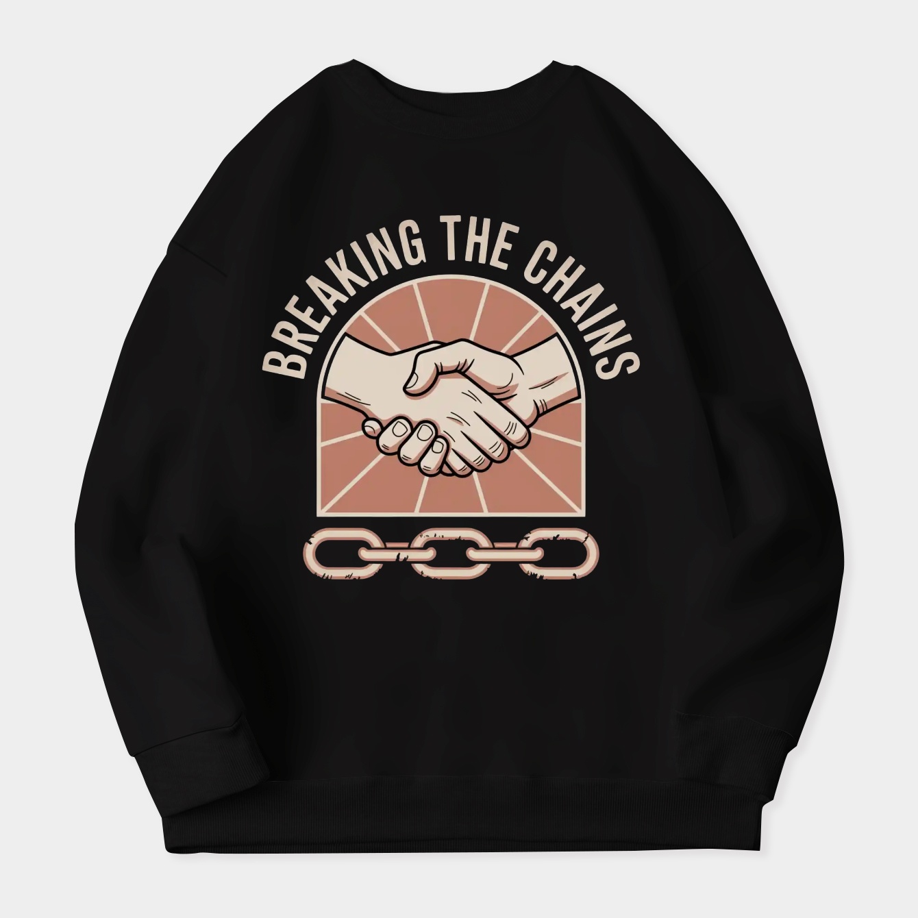Breaking the Chains Handshake Women's Crewneck Sweatshirt