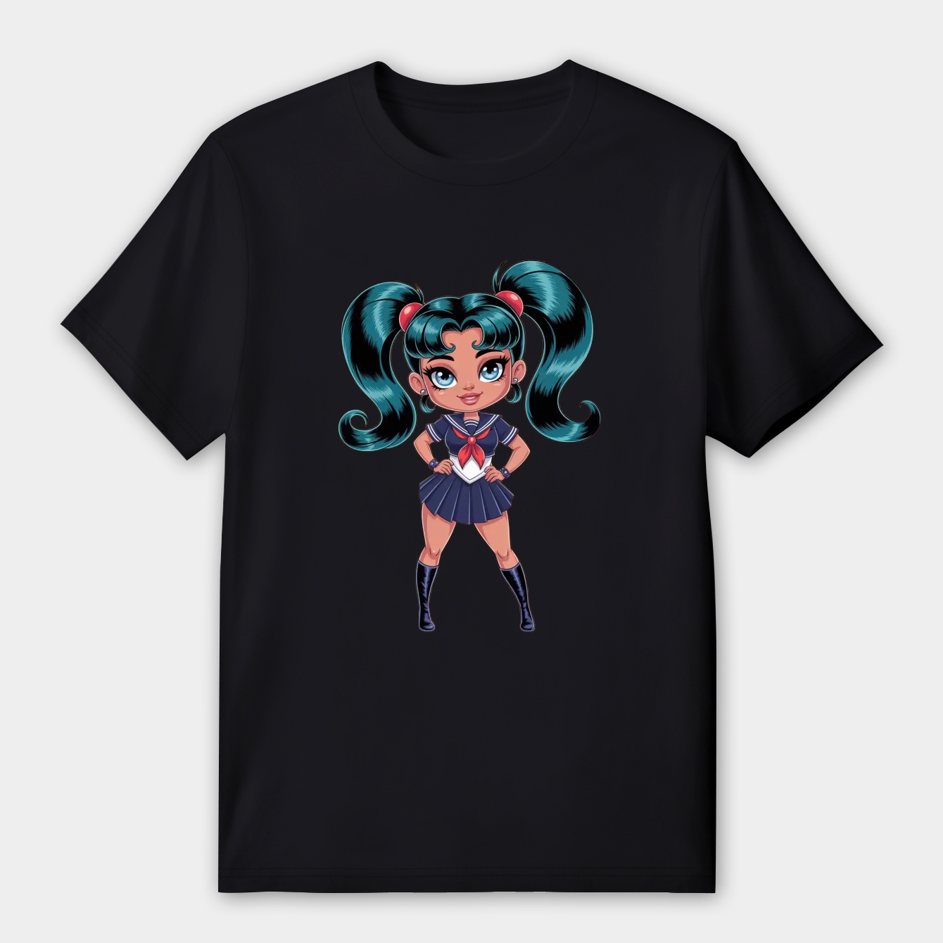 Sailor Miku Chibi Style Women's Premium Soft T-Shirt