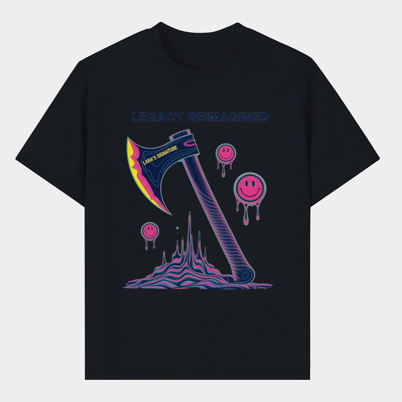 Psychedelic Legacy Melting Axe Men's T-Shirt