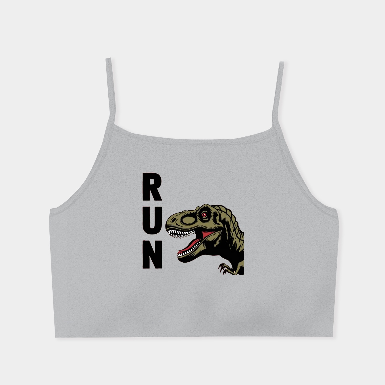 Run From The Monster Women's Spaghetti Strap Tank Top
