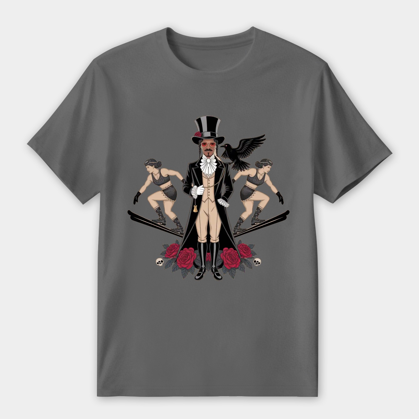 Coachin’ with Style: Gothic Winter Women's Premium Soft T-Shirt