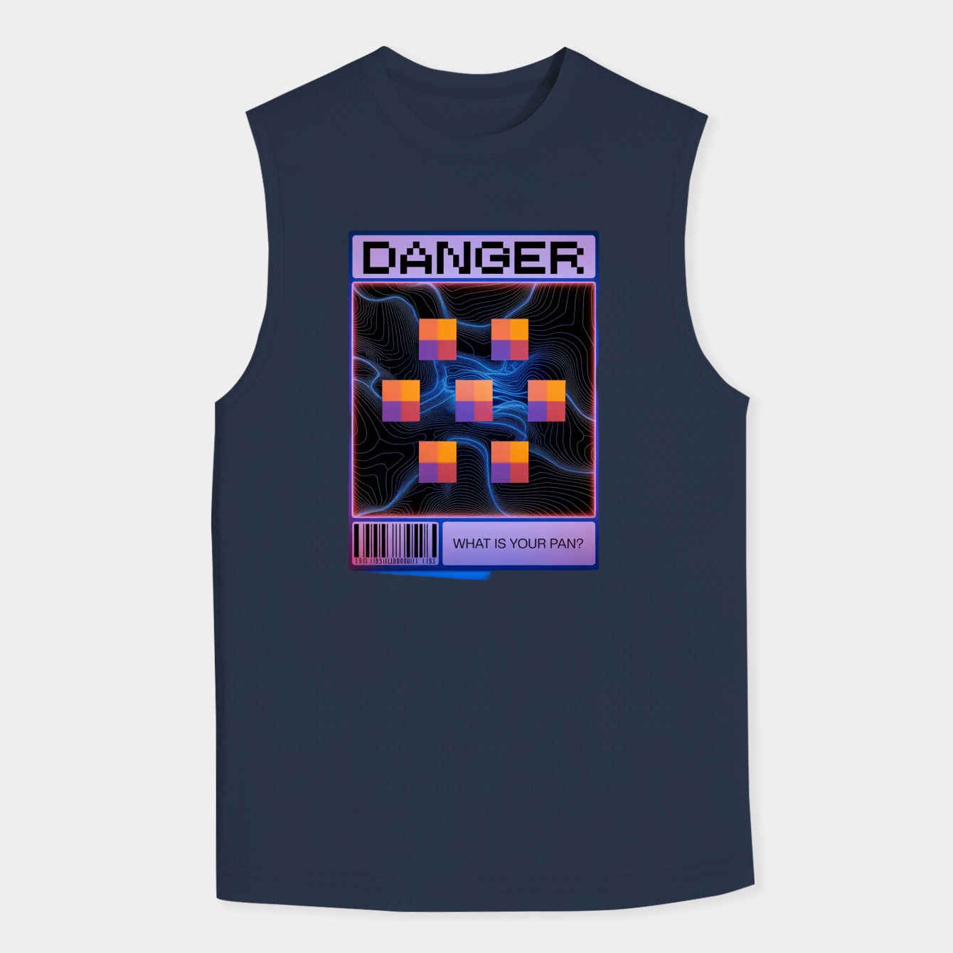 Minecraft Danger Map Design Men's Tank Top