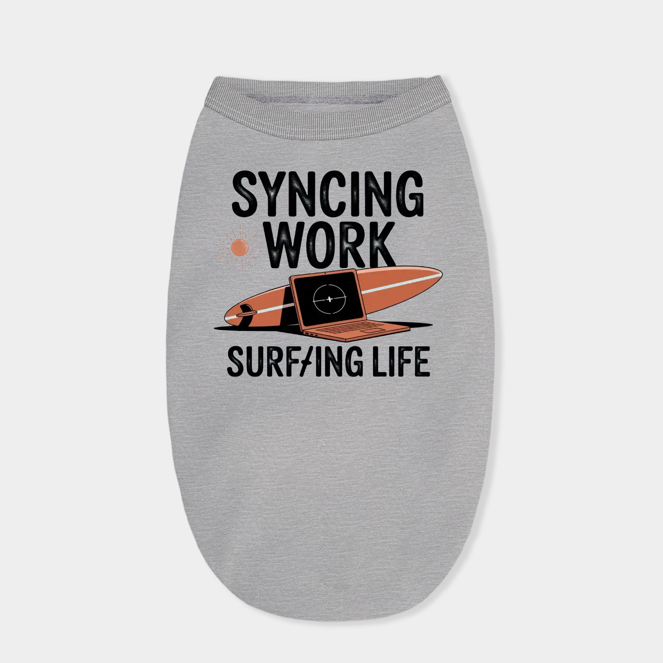 Syncing Work Surfing Life Vintage Dog Shirt