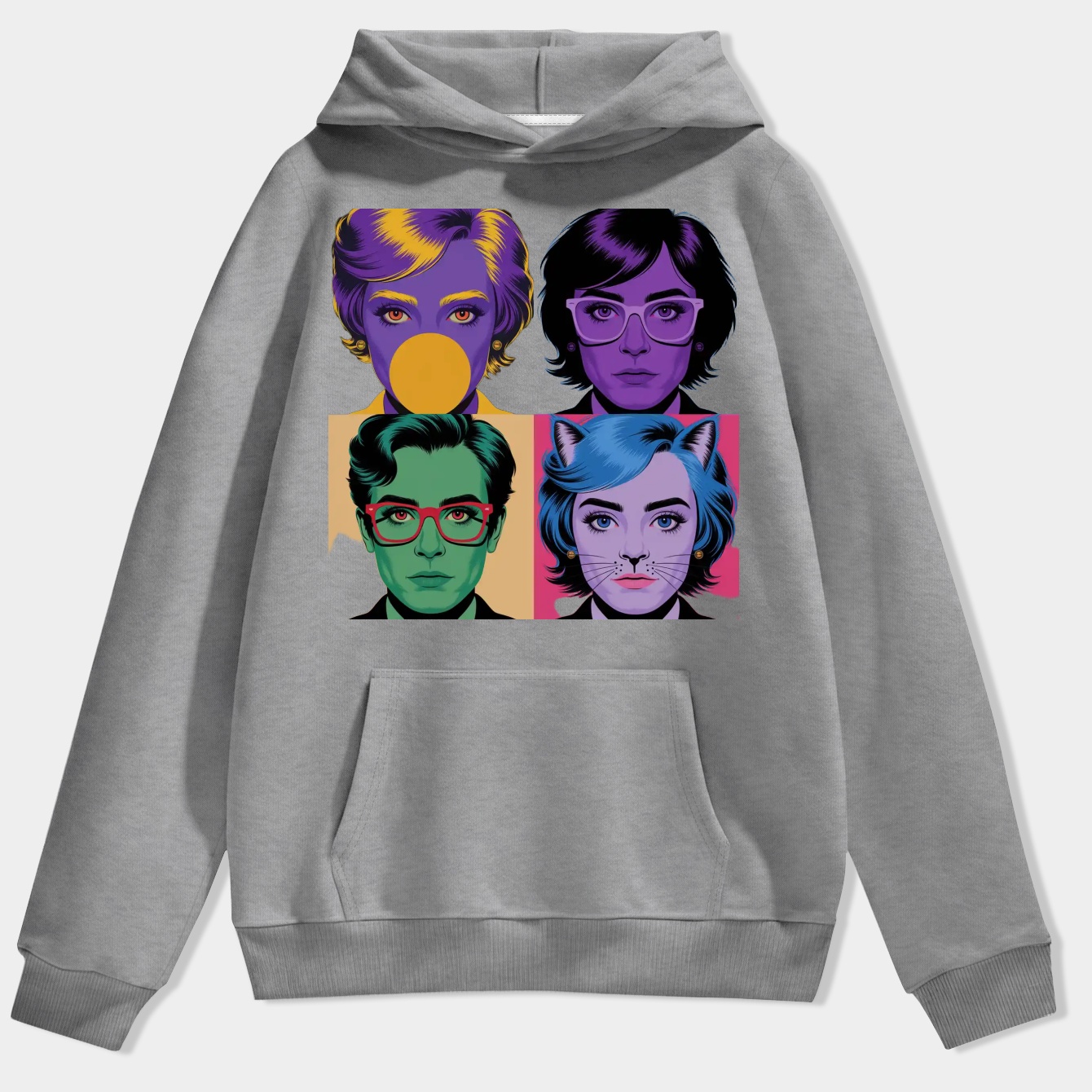 Dandadan Anime Eyes Panel Men's Hoodie