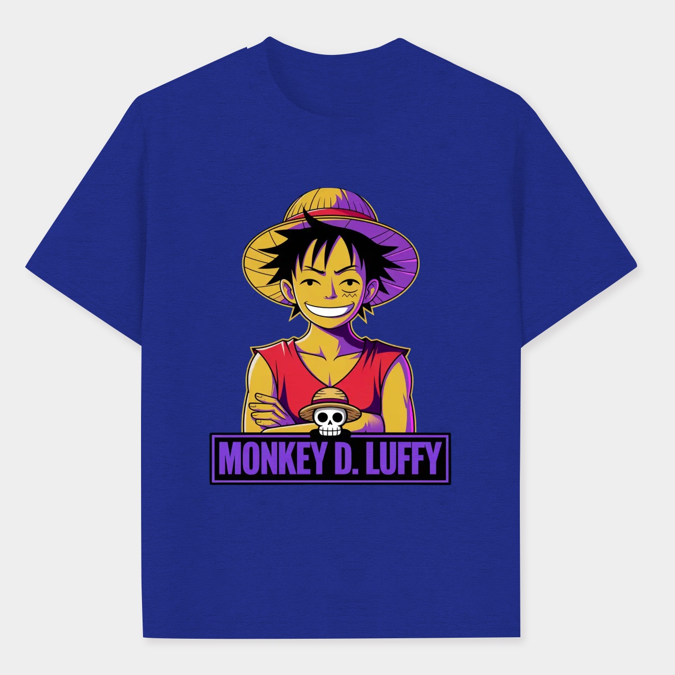 WPAP Monkey D Luffy Men's Performance Athletic T-Shirt