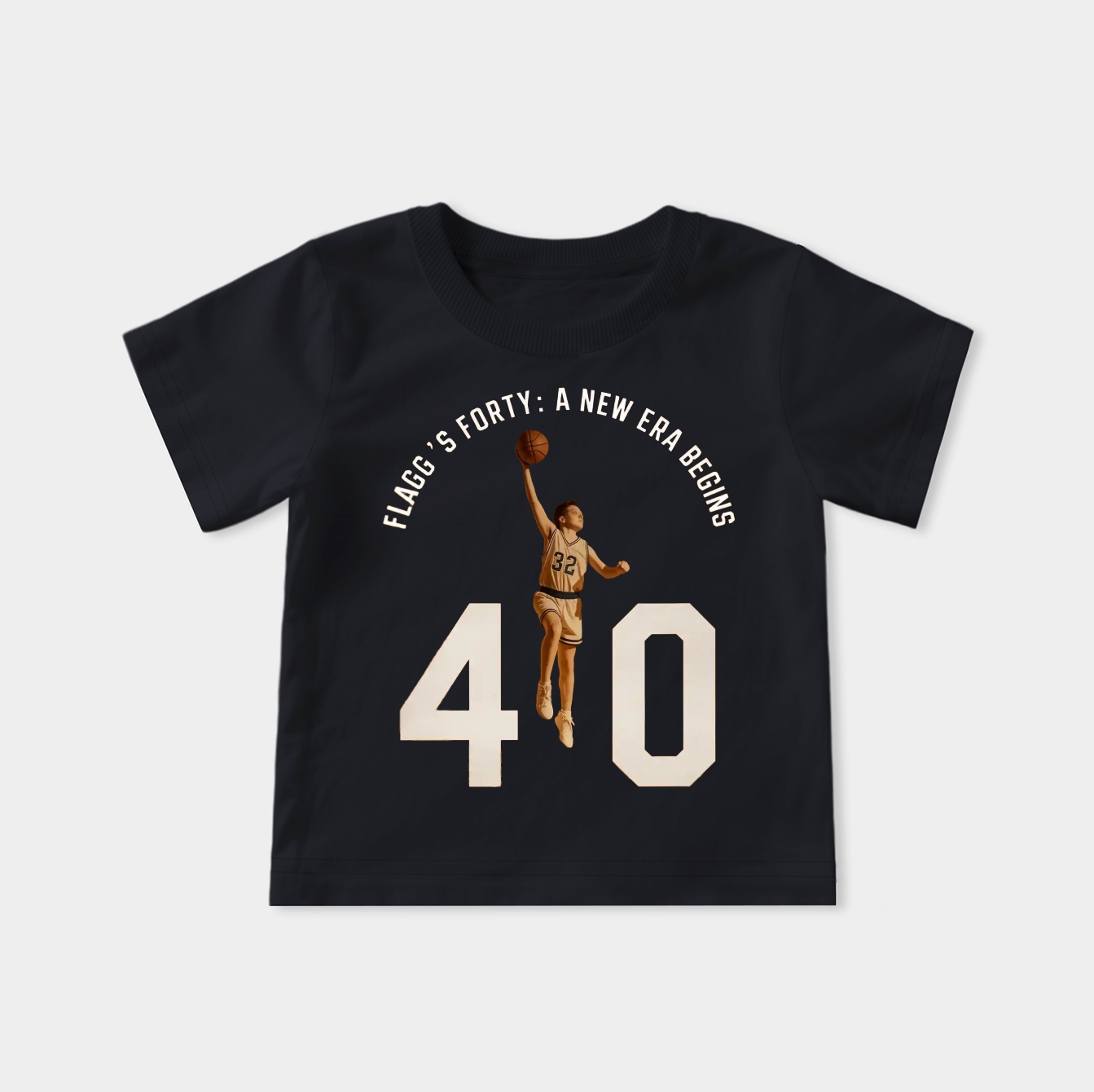 Flagg’s Forty Vintage Basketball Milestone Youth Classic T-Shirt