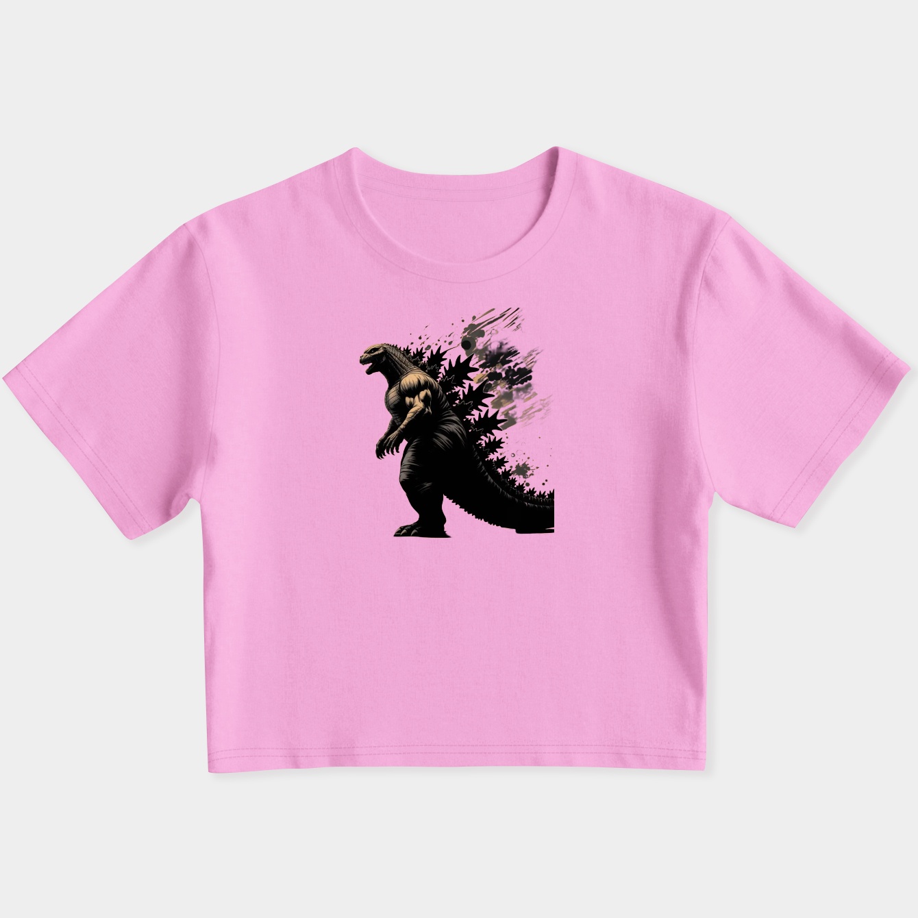 godzilla Women's Slim Fit Baby Tee