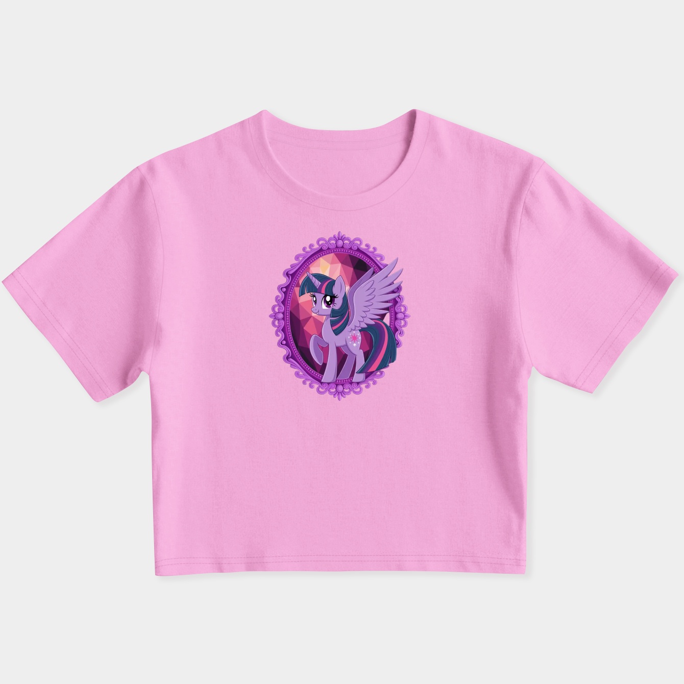 Twilight Sparkle Mirror Frame Women's Slim Fit Baby Tee