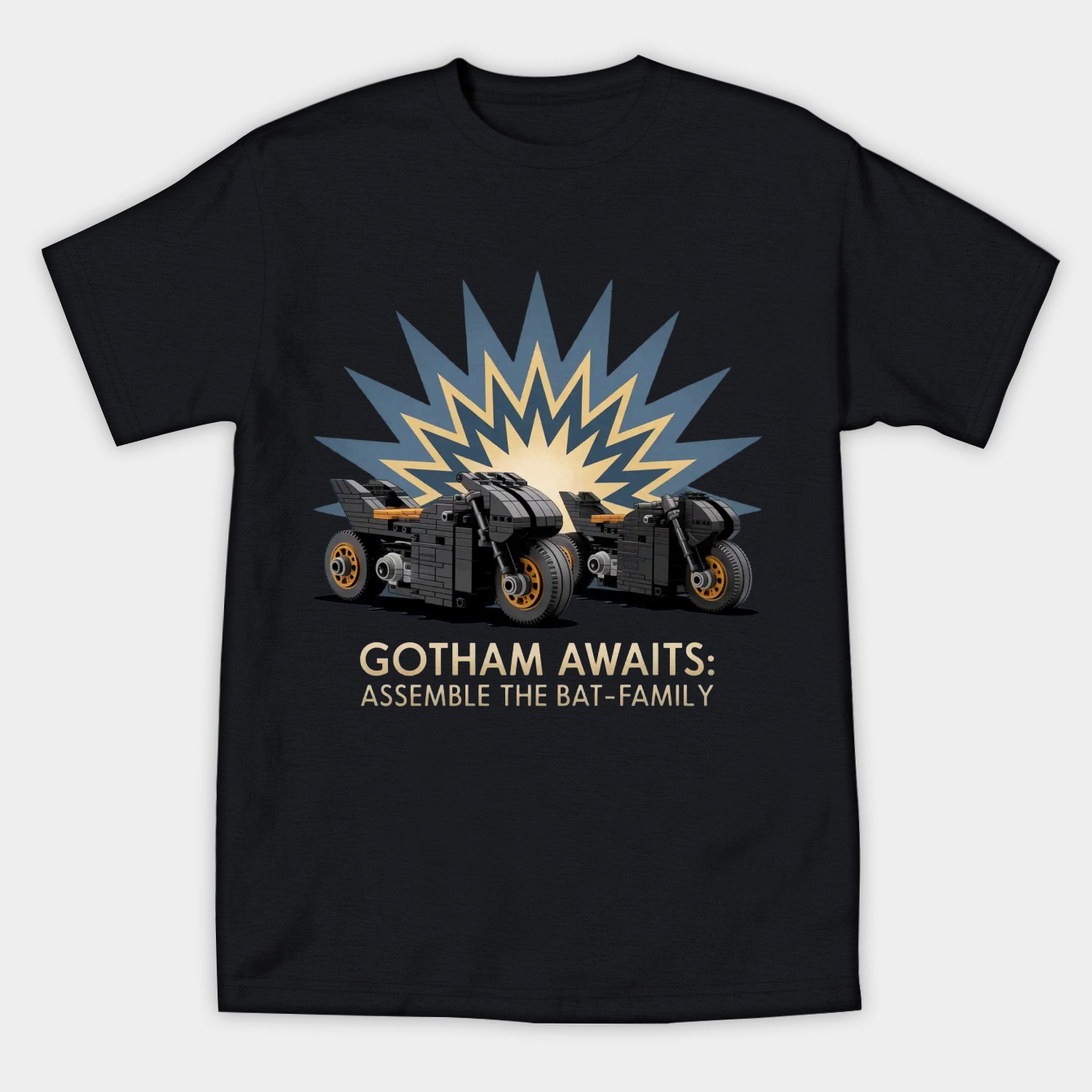 Gotham Awaits: Assemble the Bat-Family Women's Athletic Performance T-Shirt