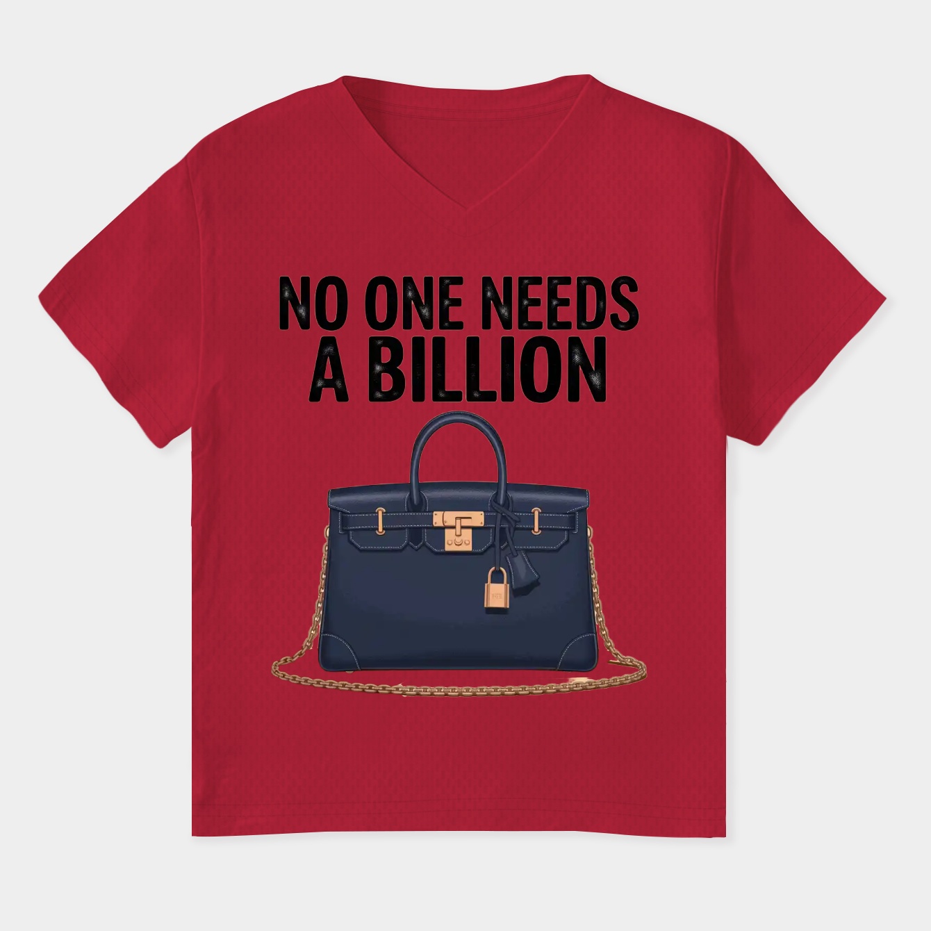 No One Needs a Billion Women's Plus Size V-Neck T-Shirt