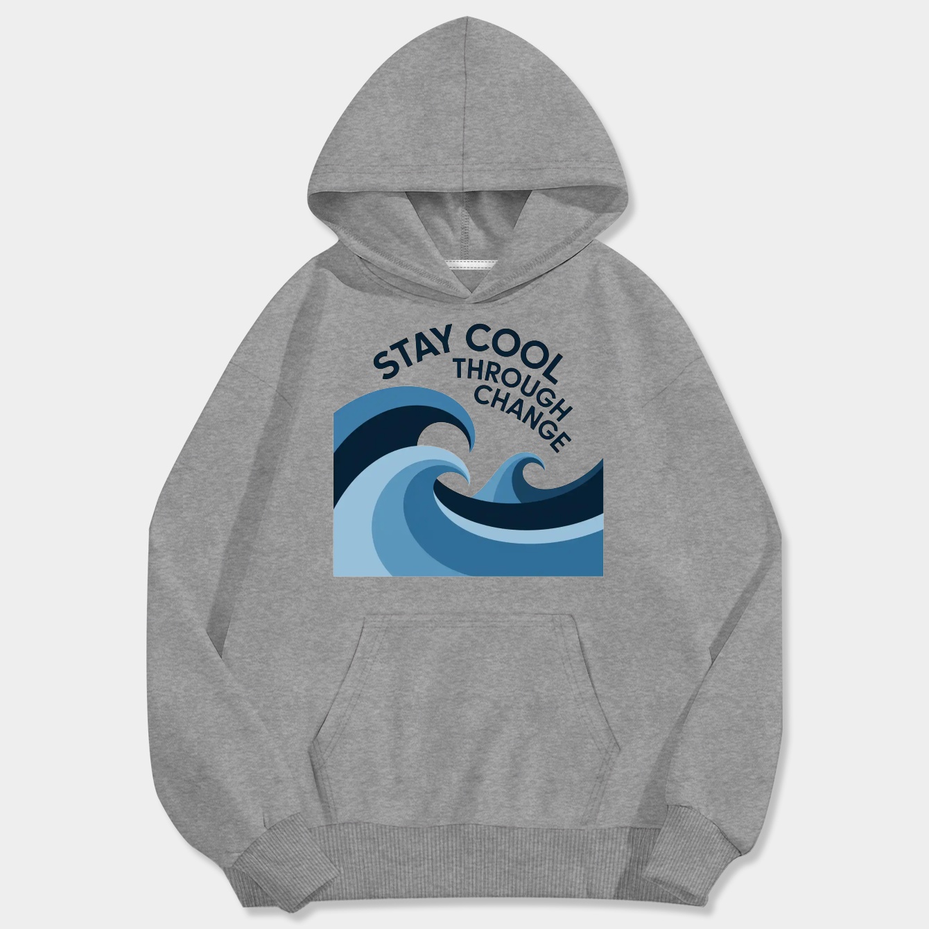 Stay Cool Through Change Waves Men's Big & Tall Hoodie