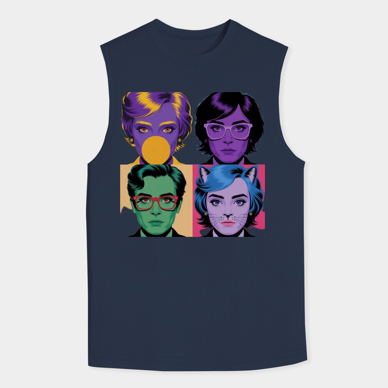 Dandadan Anime Eyes Panel Men's Tank Top