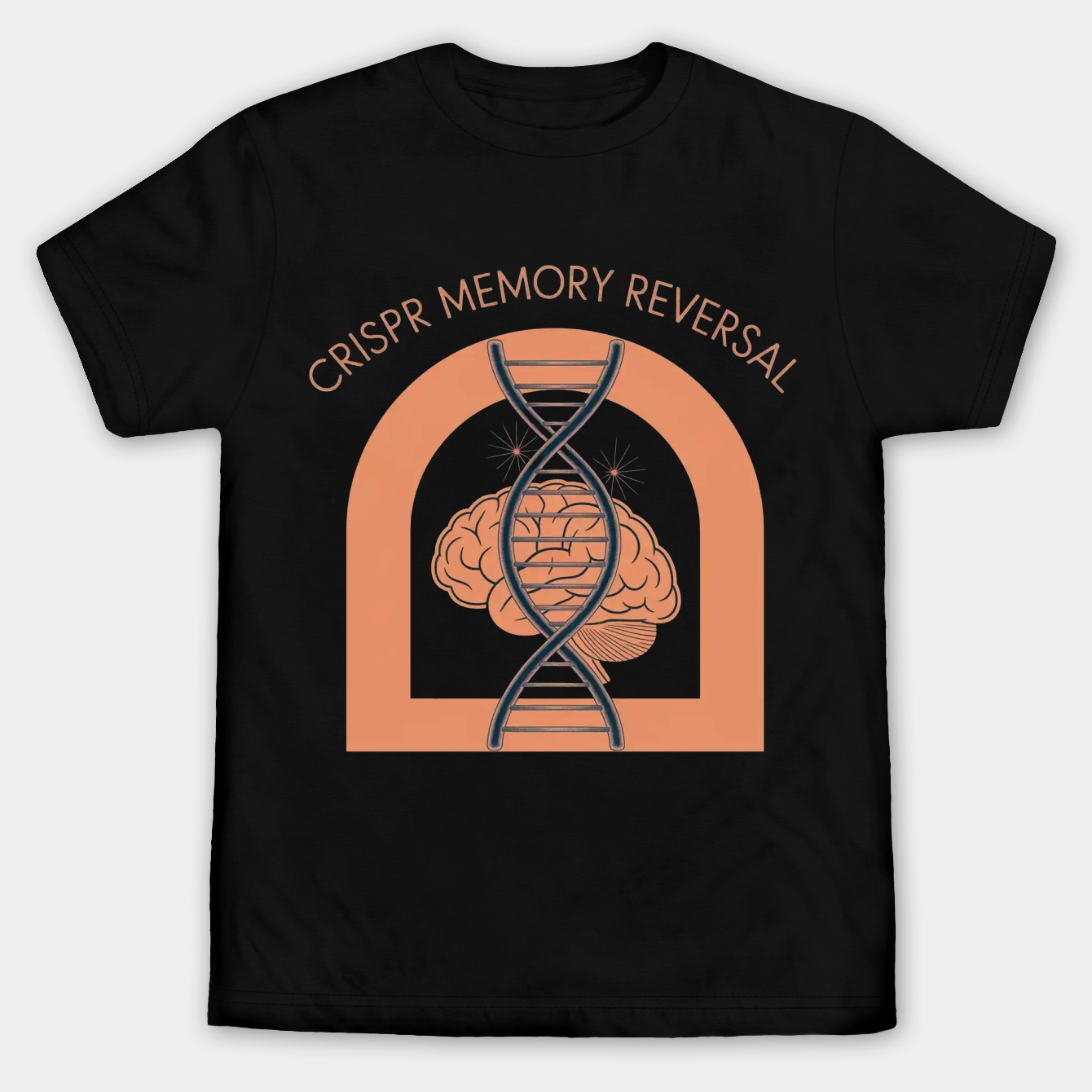 CRISPR Brain & DNA Breakthrough Men's Big & Tall T-shirt
