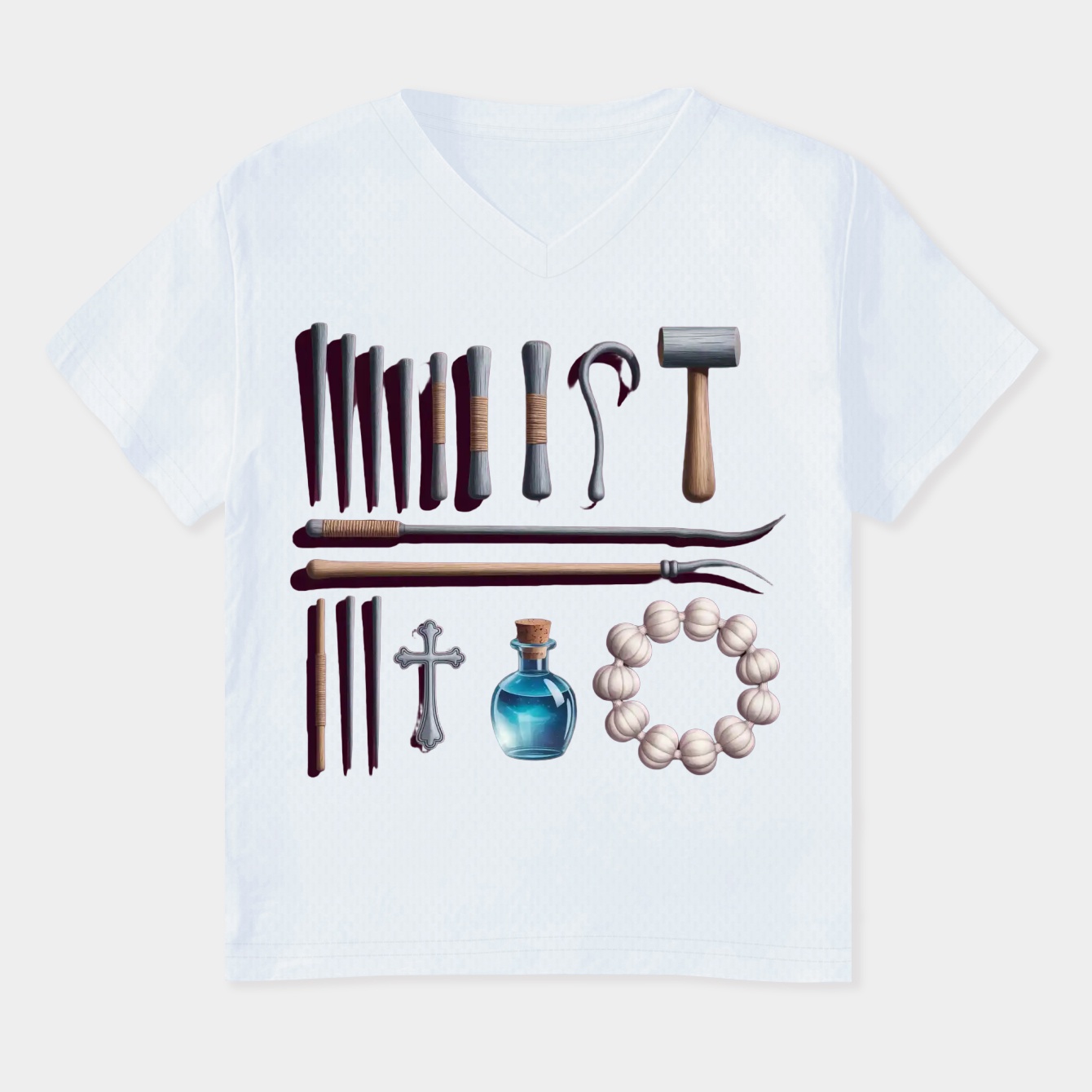 Anti vampire kit Women's Plus Size V-Neck T-Shirt