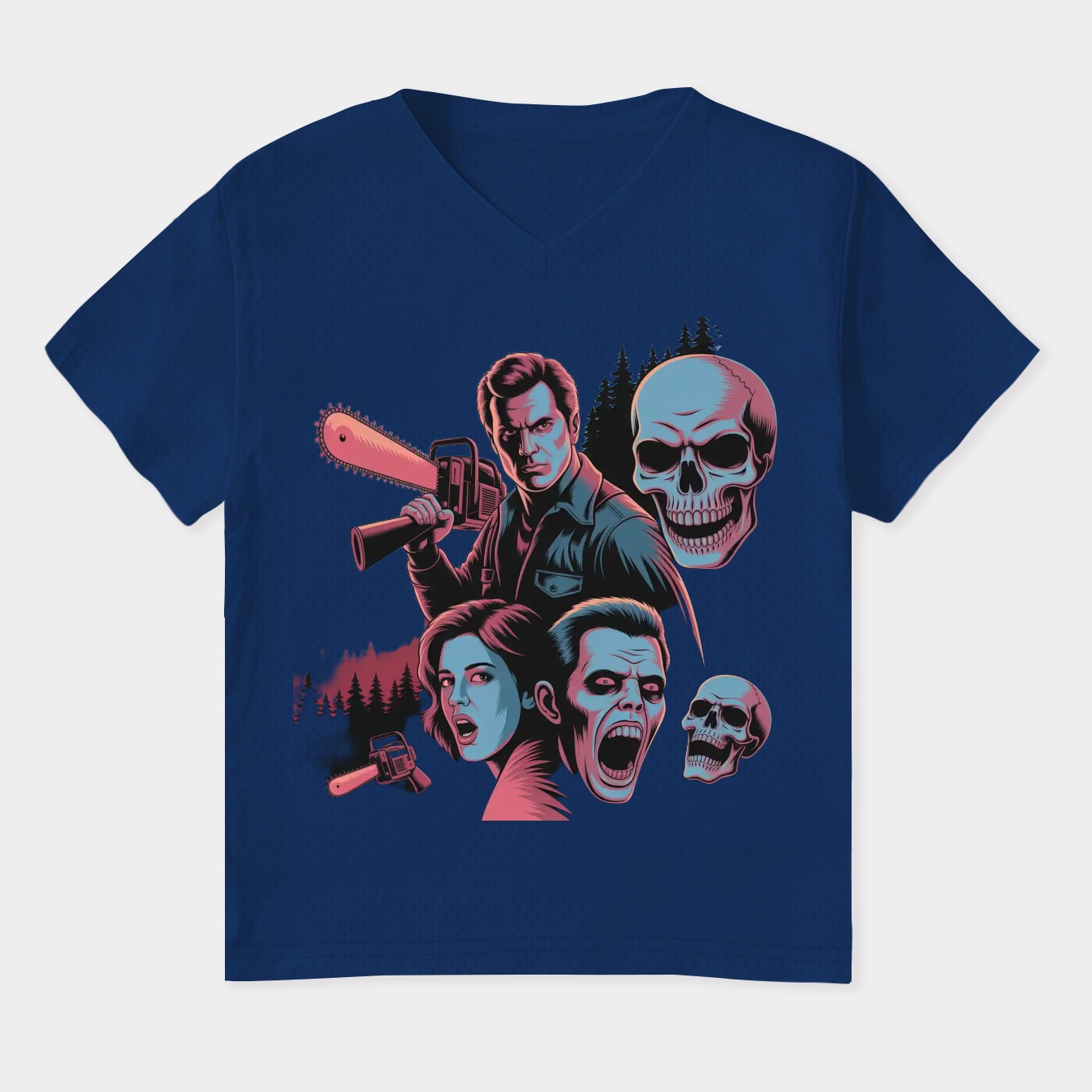 Evil Dead 2 Poster Women's Plus Size V-Neck T-Shirt