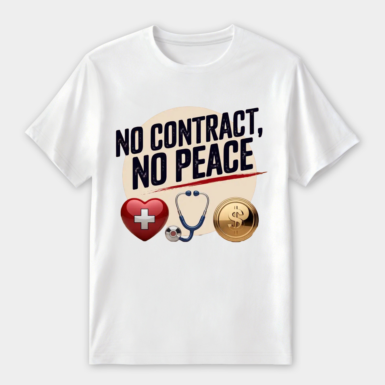 No Contract No Peace Healthcare Women's Premium Soft T-Shirt